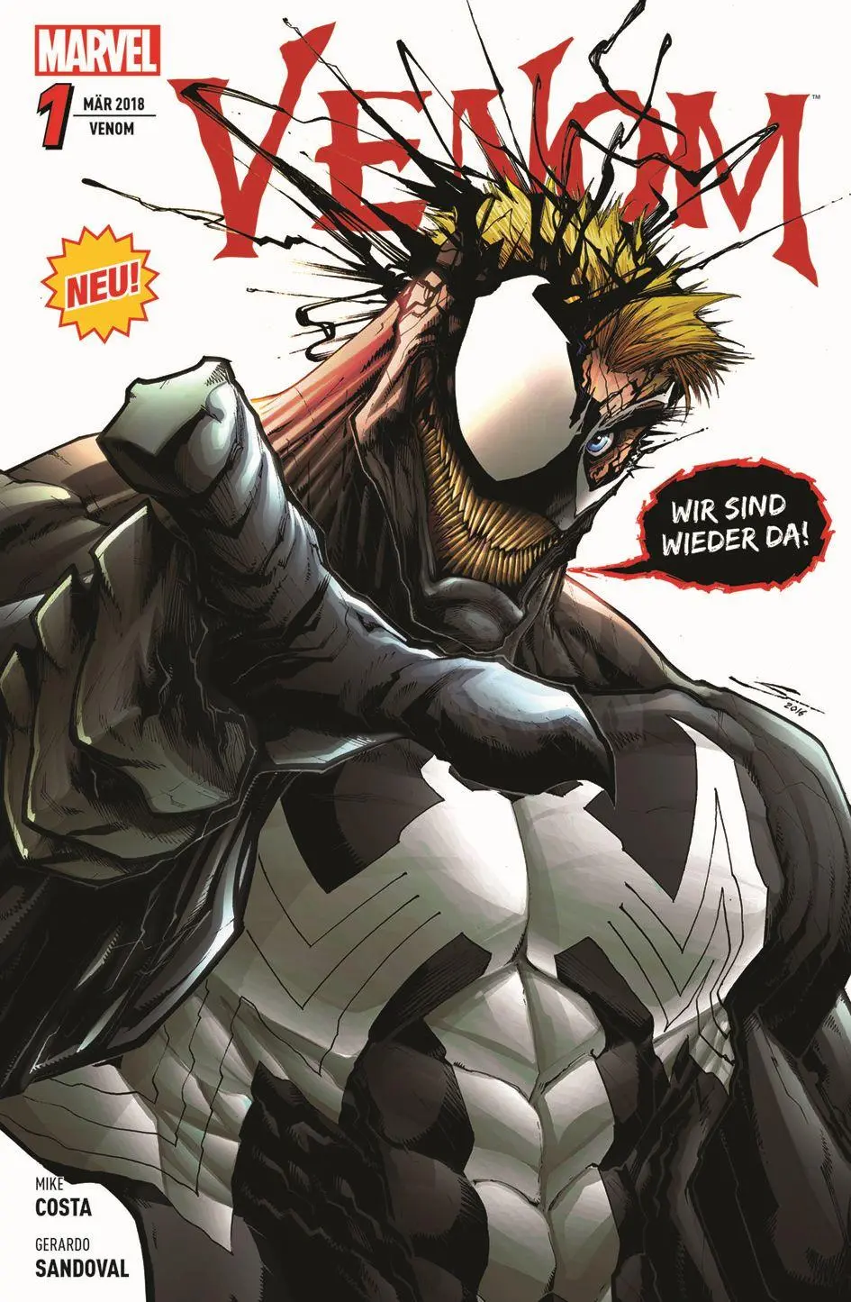 Cover: 9783741604195 | Venom 1 | Finstere Rückkehr, Venom 1 | Mike Costa | Taschenbuch | 2018