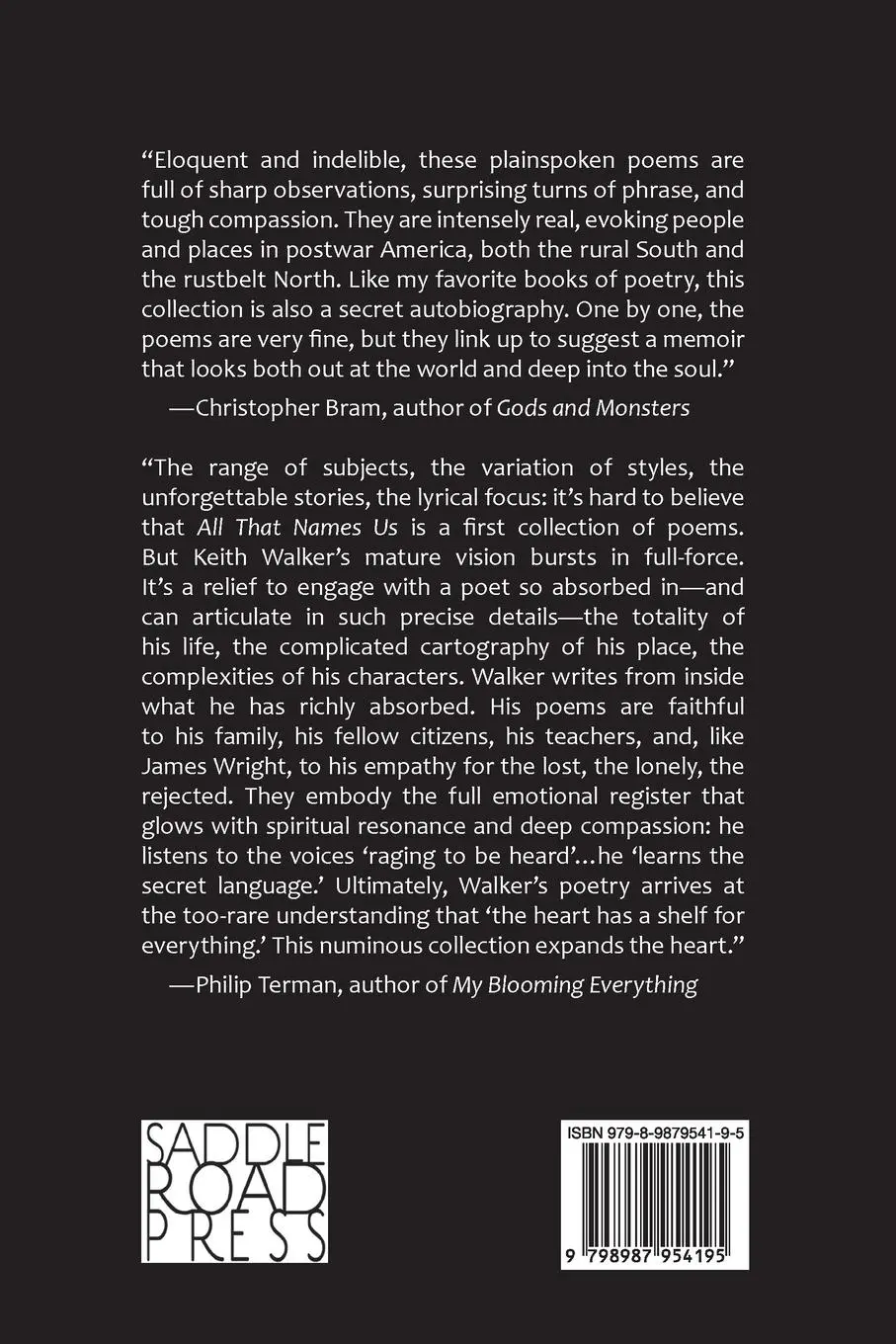 Rückseite: 9798987954195 | All That Names Us | Keith Walker | Taschenbuch | Englisch | 2024