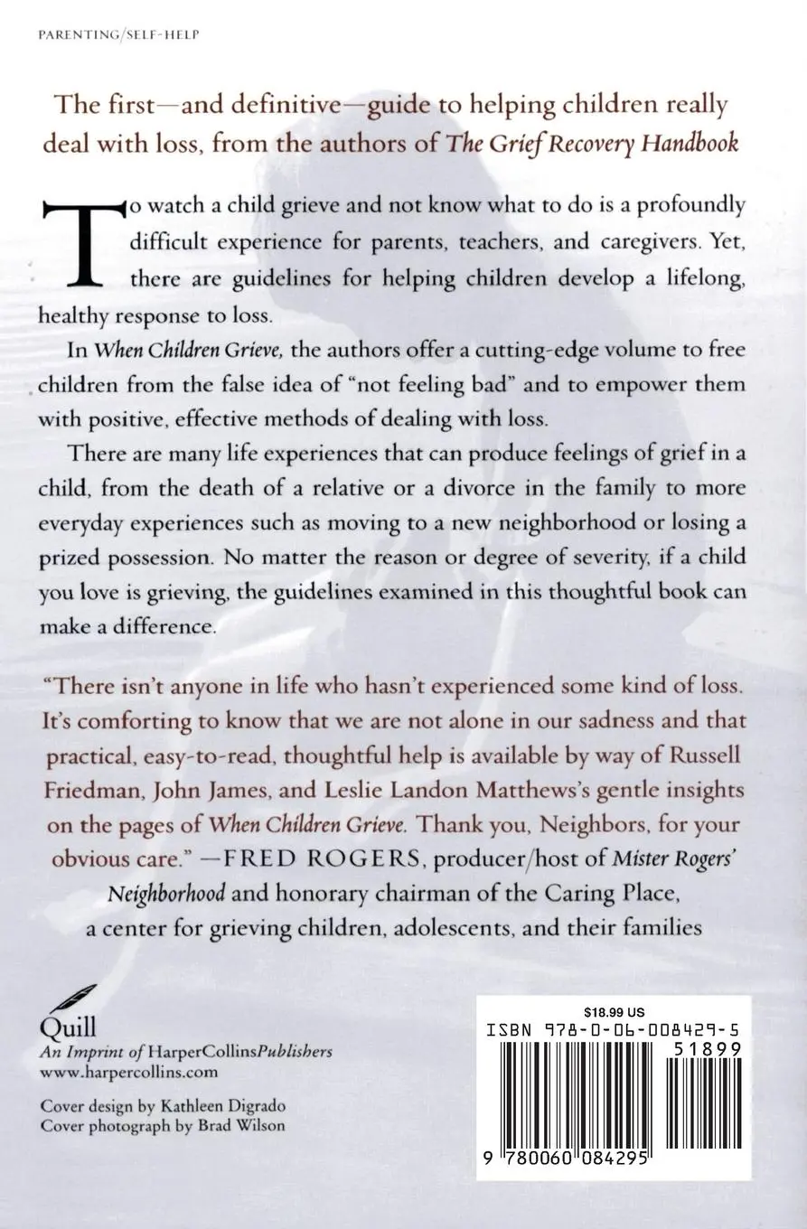 Rückseite: 9780060084295 | When Children Grieve | John W James (u. a.) | Taschenbuch | Englisch
