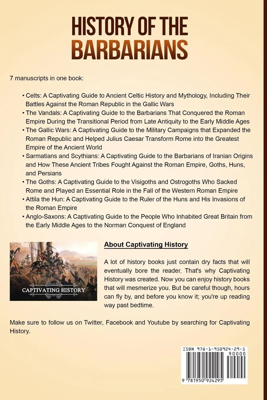 Rückseite: 9781950924295 | History of the Barbarians | Captivating History | Taschenbuch | 2019
