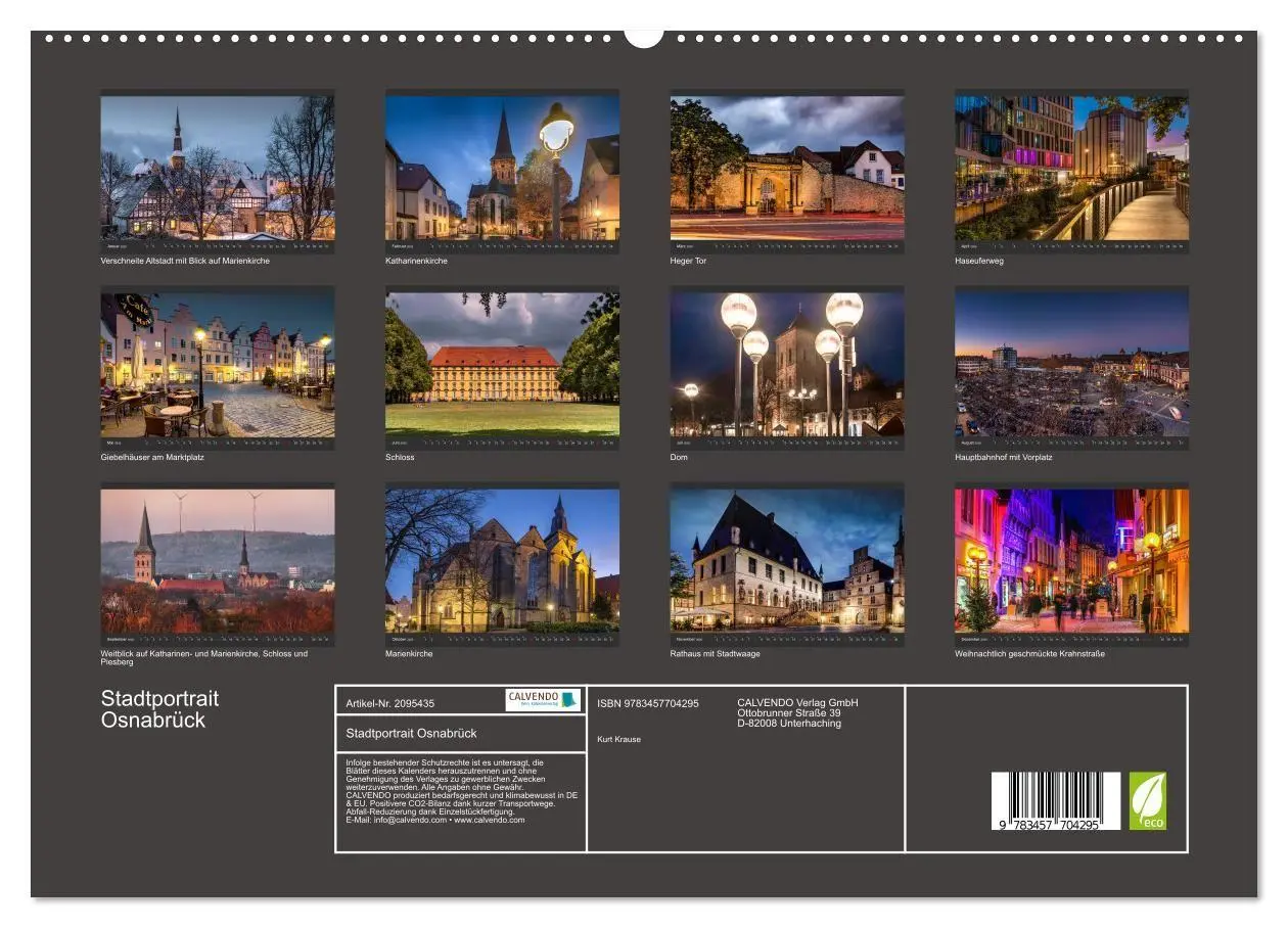 Bild: 9783457704295 | Stadtportrait Osnabrück (hochwertiger Premium Wandkalender 2026 DIN...