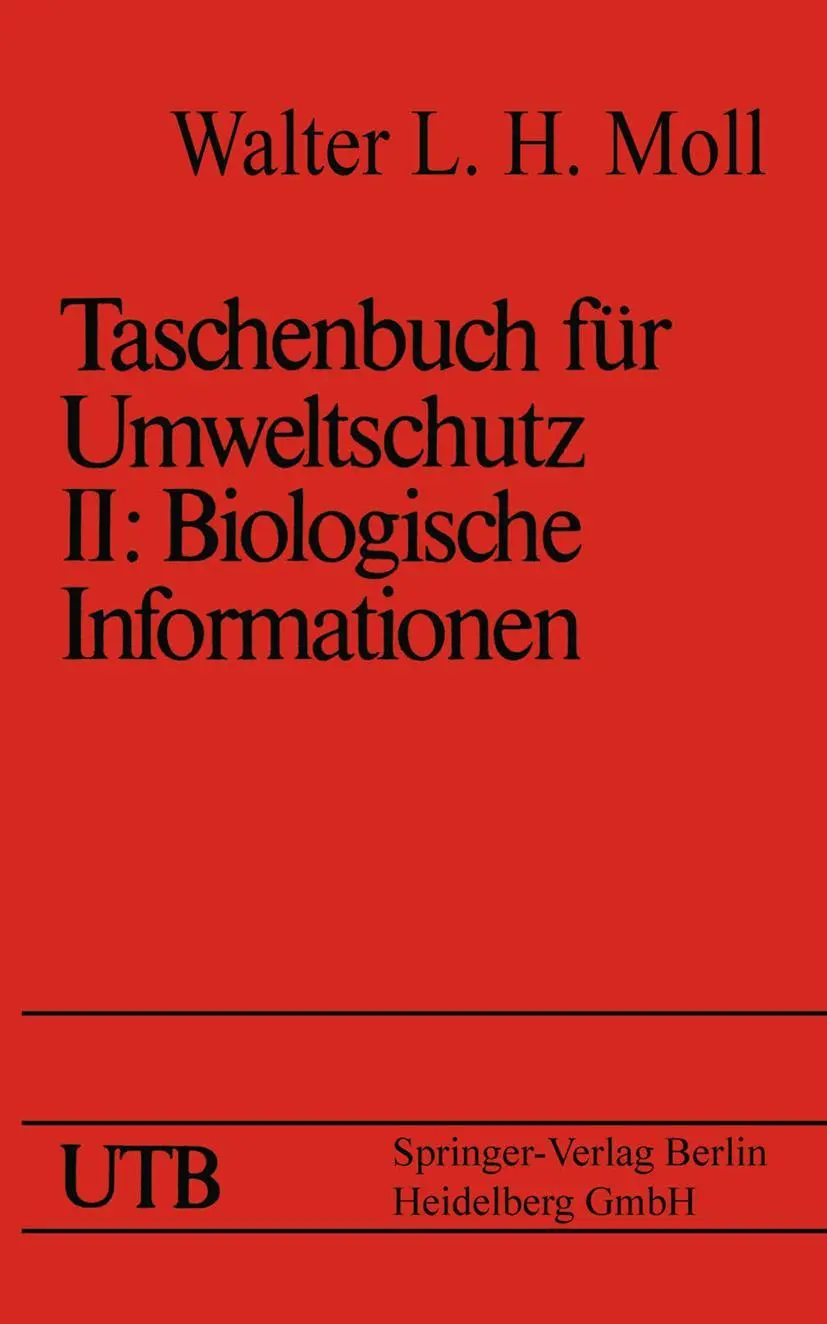 Cover: 9783798504295 | Taschenbuch für Umweltschutz | Band II: Biologische Informationen | x