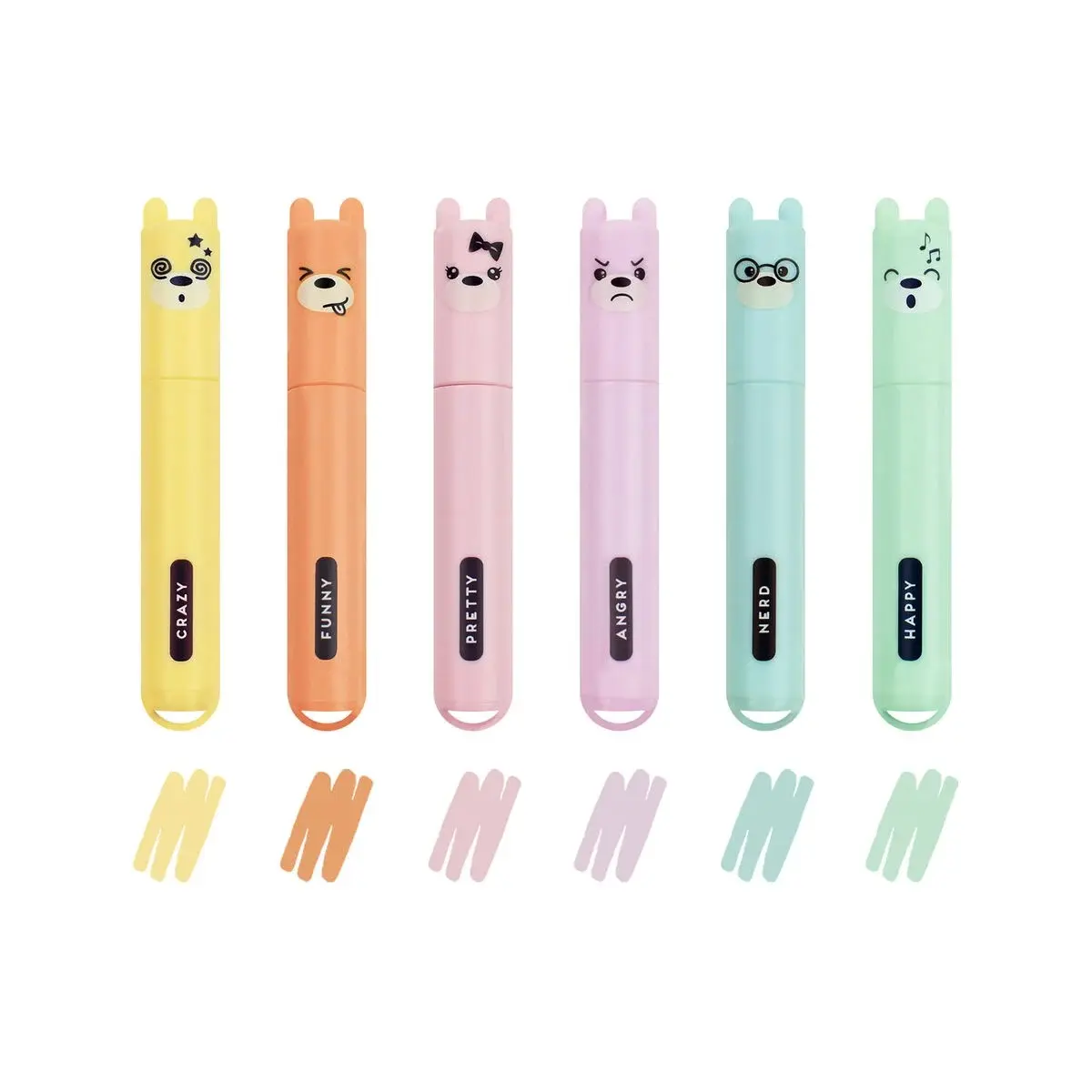 Cover: 8059174834395 | Legami Mini Textmarker Teddys Style 6er Set | MH0004 | 2025