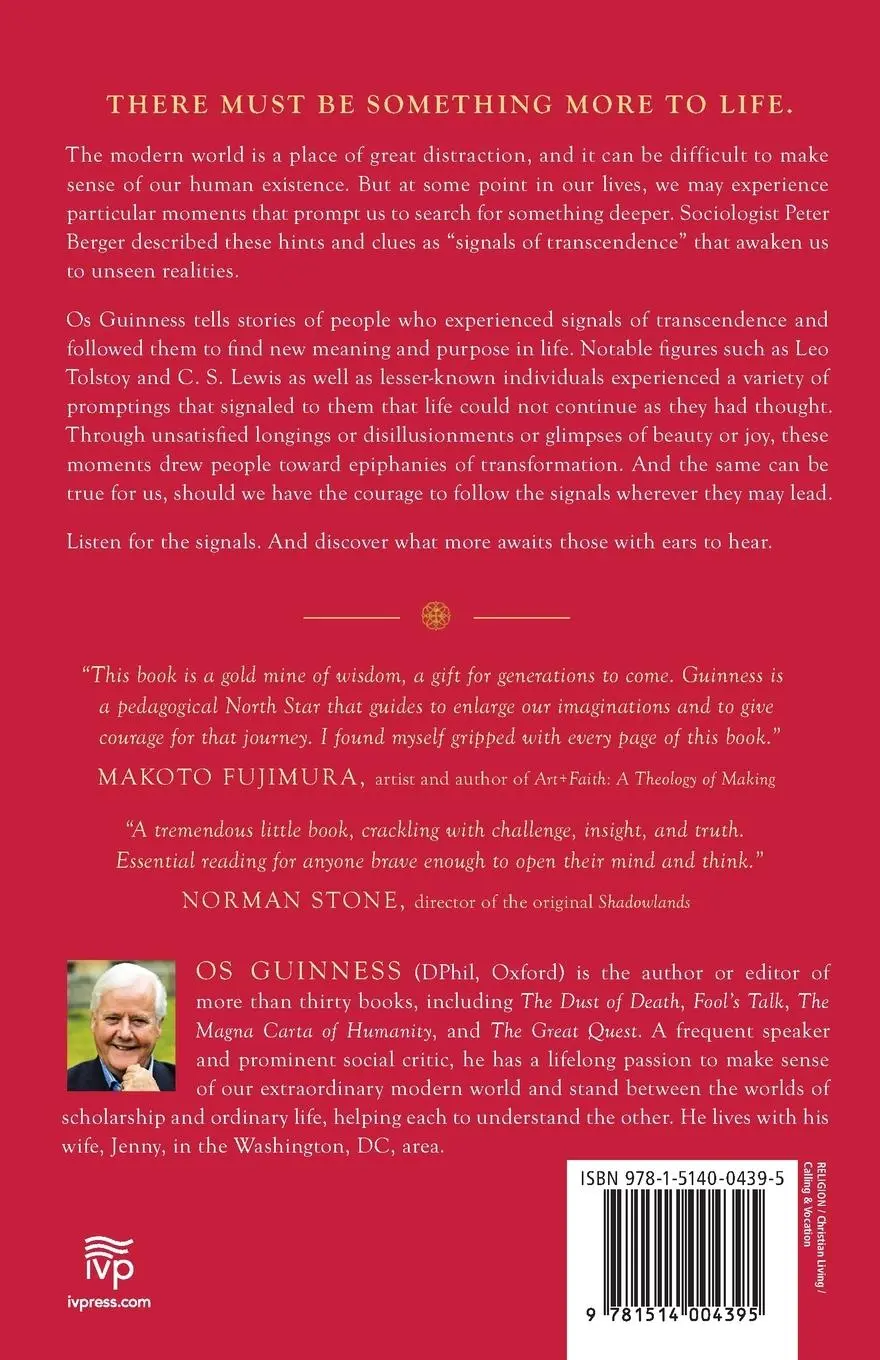Rückseite: 9781514004395 | Signals of Transcendence | Listening to the Promptings of Life | Buch