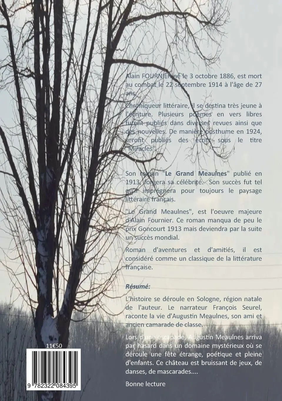 Rückseite: 9782322084395 | Le grand Meaulnes | Alain Fournier | Taschenbuch | Französisch | 2023