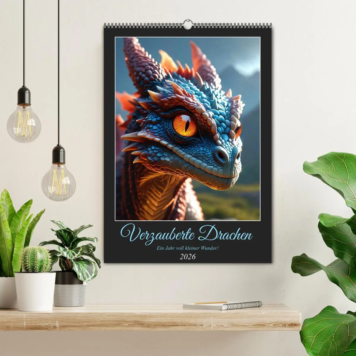 Bild: 9783516264395 | Verzauberte Drachen: Ein Jahr voll kleiner Wunder! (Wandkalender...