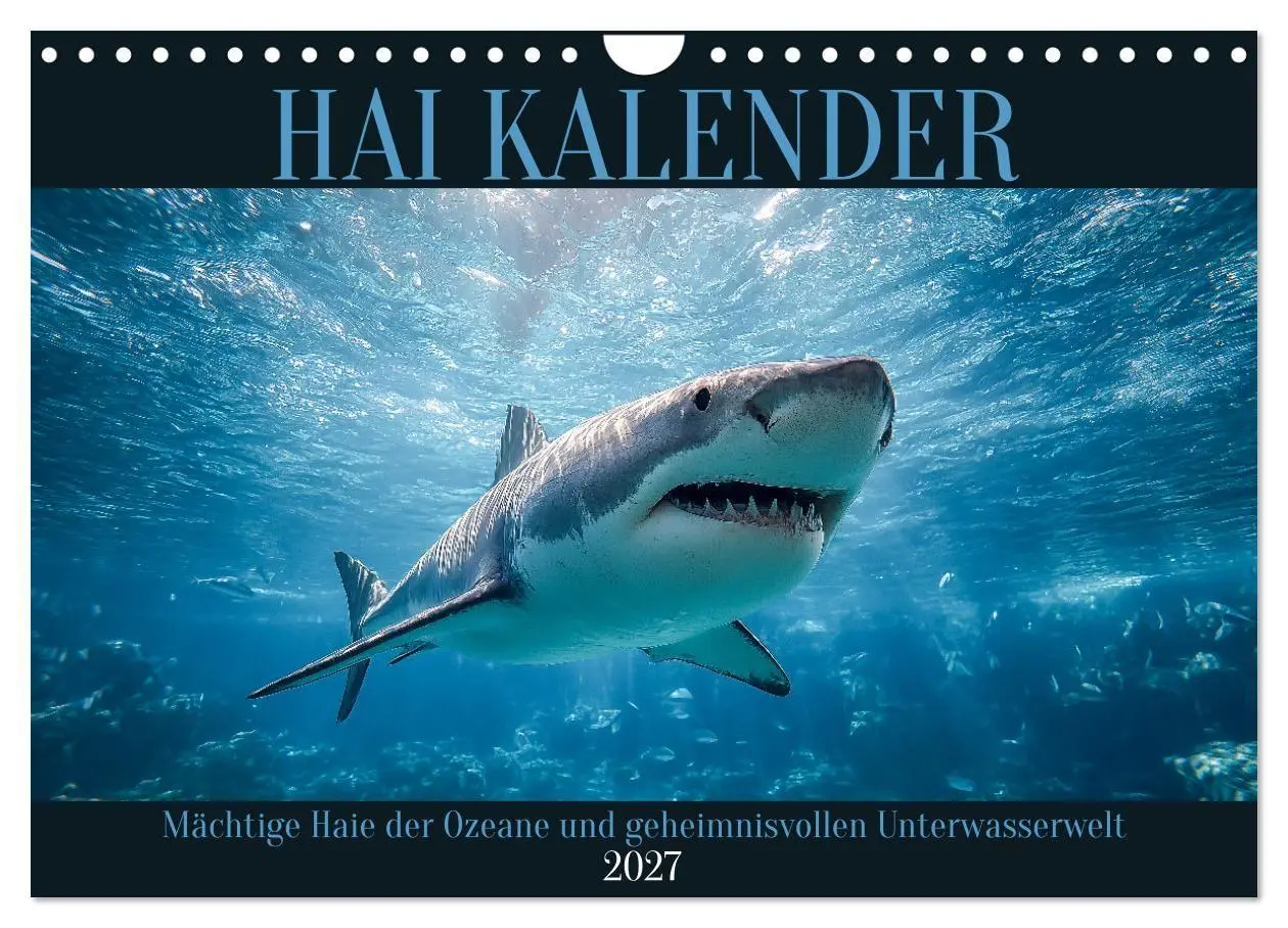 Cover: 9783516884395 | Hai Kalender - Mächtige Haie der Ozeane und geheimnisvollen...