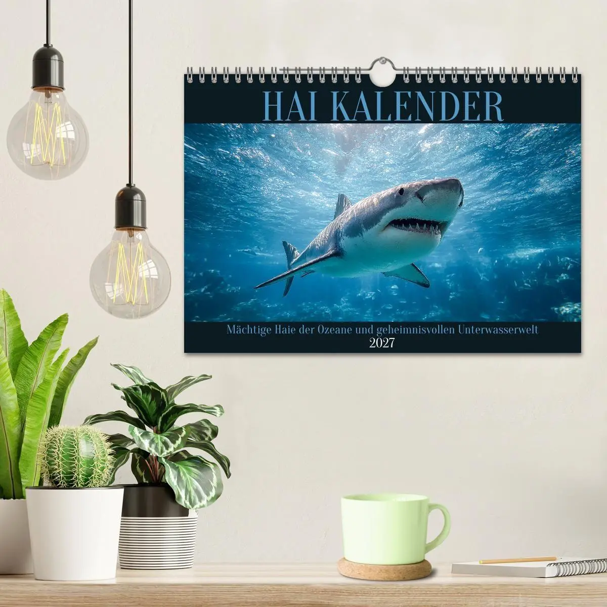 Bild: 9783516884395 | Hai Kalender - Mächtige Haie der Ozeane und geheimnisvollen...