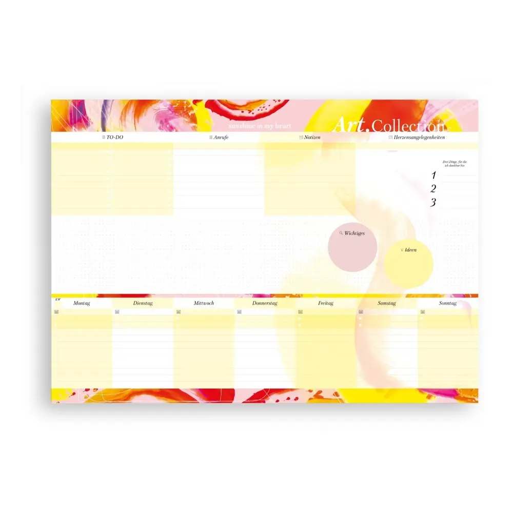 Cover: 9783989424395 | Schreibtischunterlage aus Papier DIN A2 50 Blatt zum Abreißen aus...