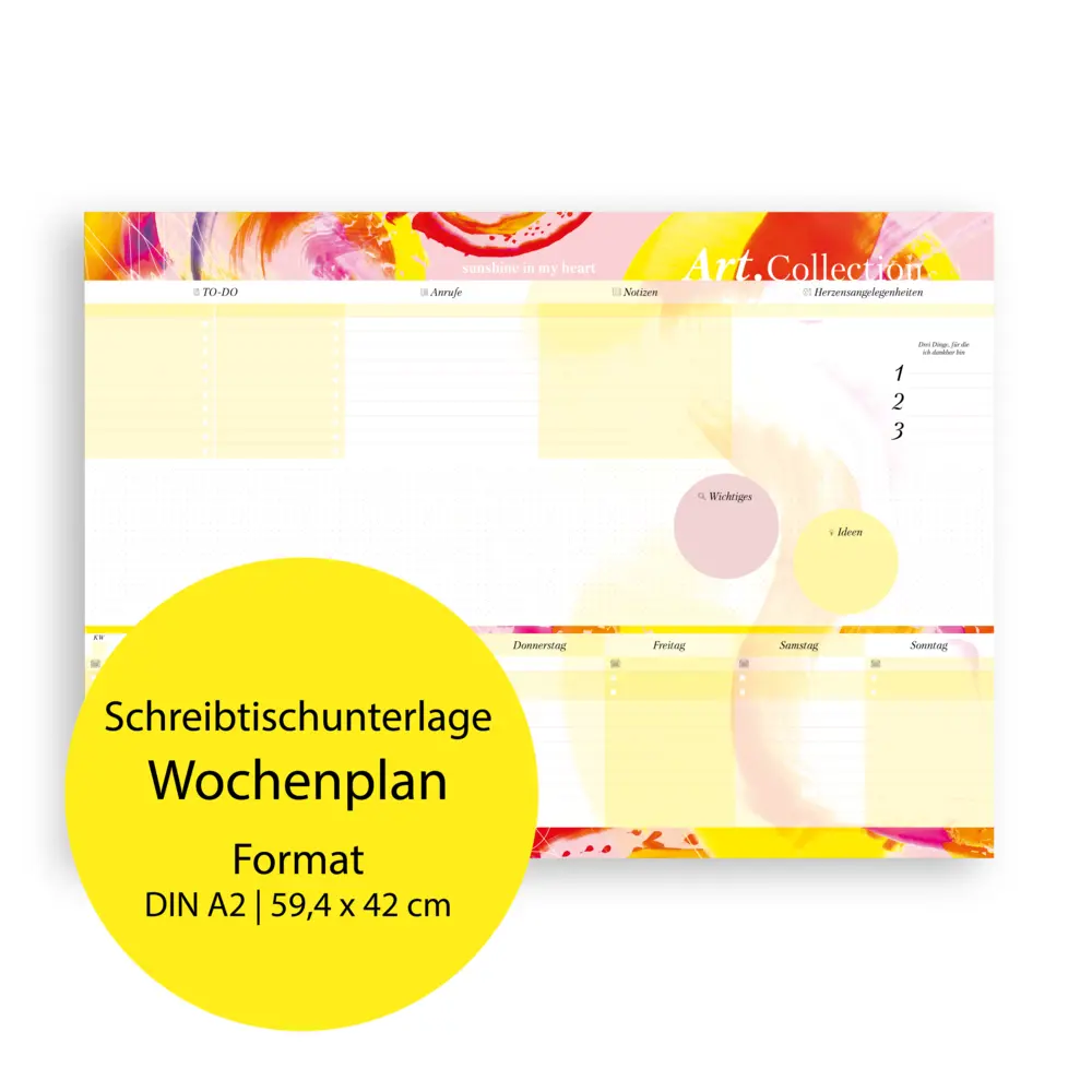 Bild: 9783989424395 | Schreibtischunterlage aus Papier DIN A2 50 Blatt zum Abreißen aus...