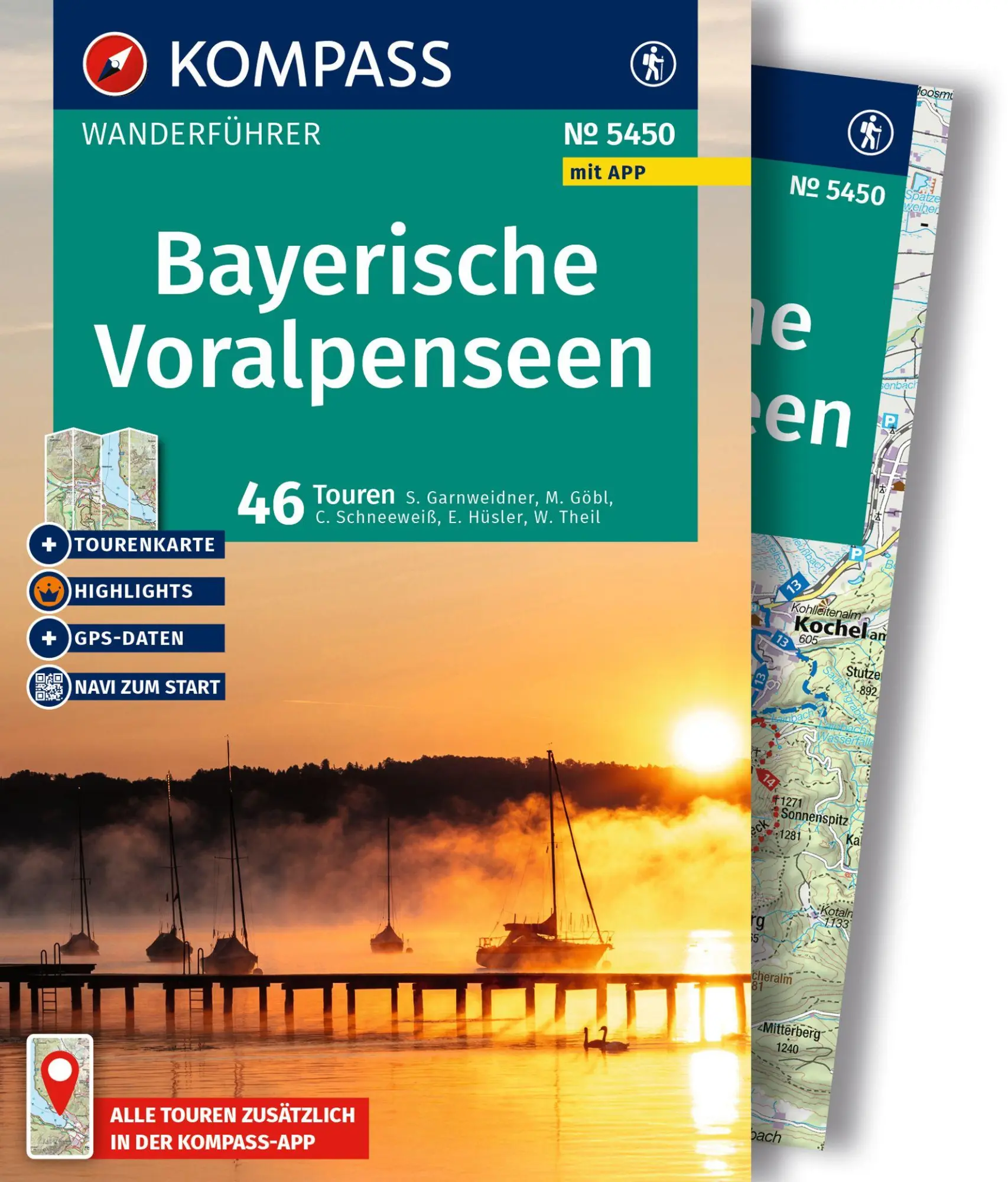 Cover: 9783991544395 | KOMPASS Wanderführer Bayerische Voralpenseen, 46 Touren mit...