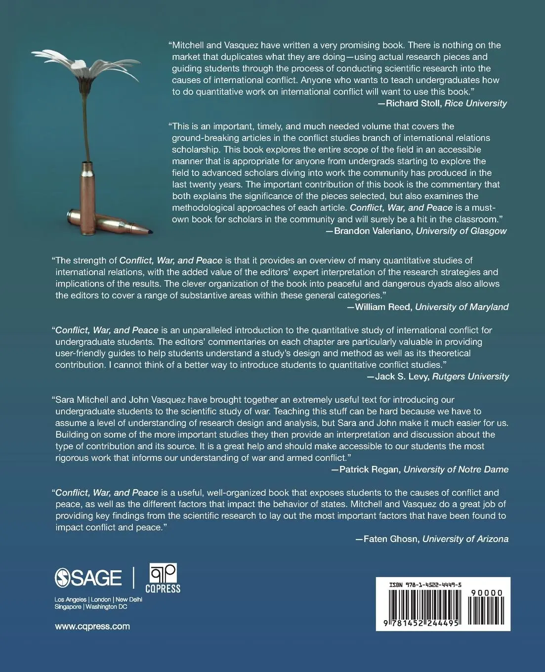 Rückseite: 9781452244495 | Conflict, War, and Peace | An Introduction to Scientific Research