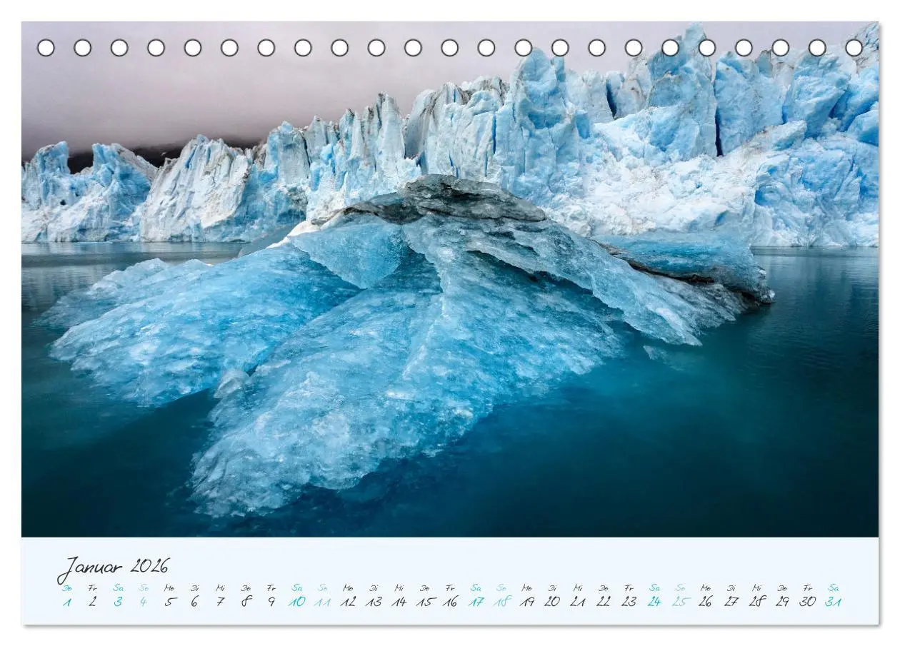 Bild: 9783457474495 | Faszination Eis - In den Fjorden Ostgrönlands (Tischkalender 2026...