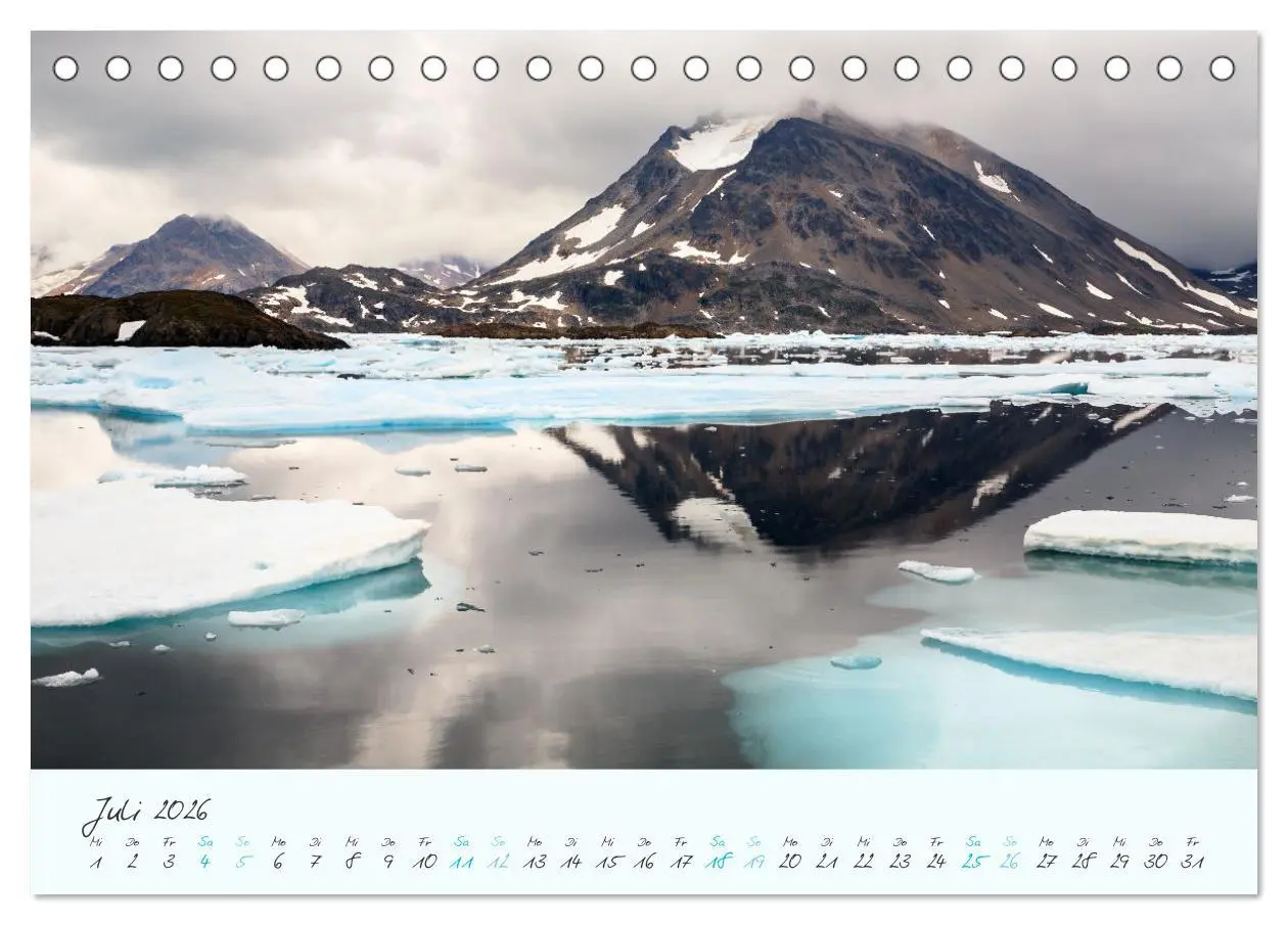 Bild: 9783457474495 | Faszination Eis - In den Fjorden Ostgrönlands (Tischkalender 2026...