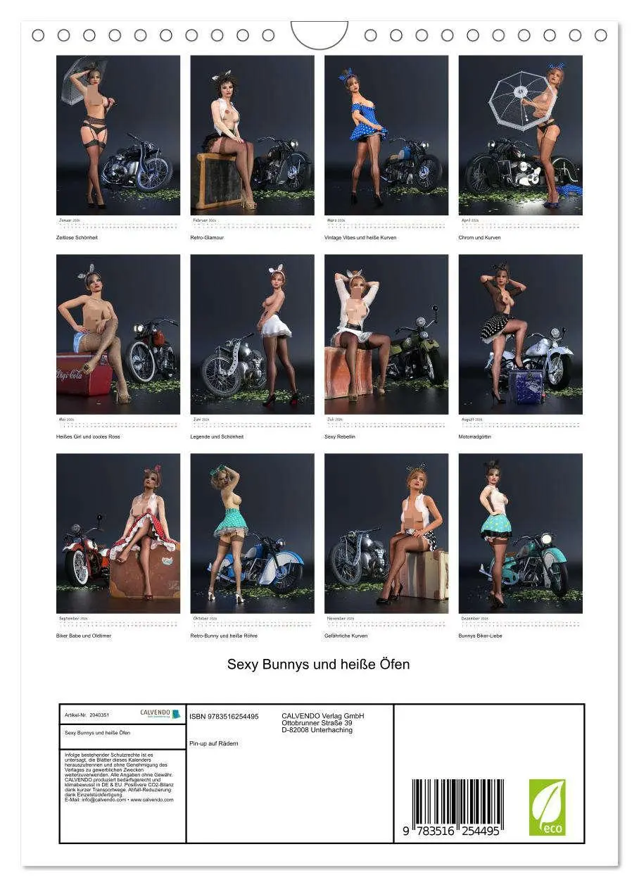 Bild: 9783516254495 | Sexy Bunnys und heiße Öfen (Wandkalender 2026 DIN A4 hoch),...