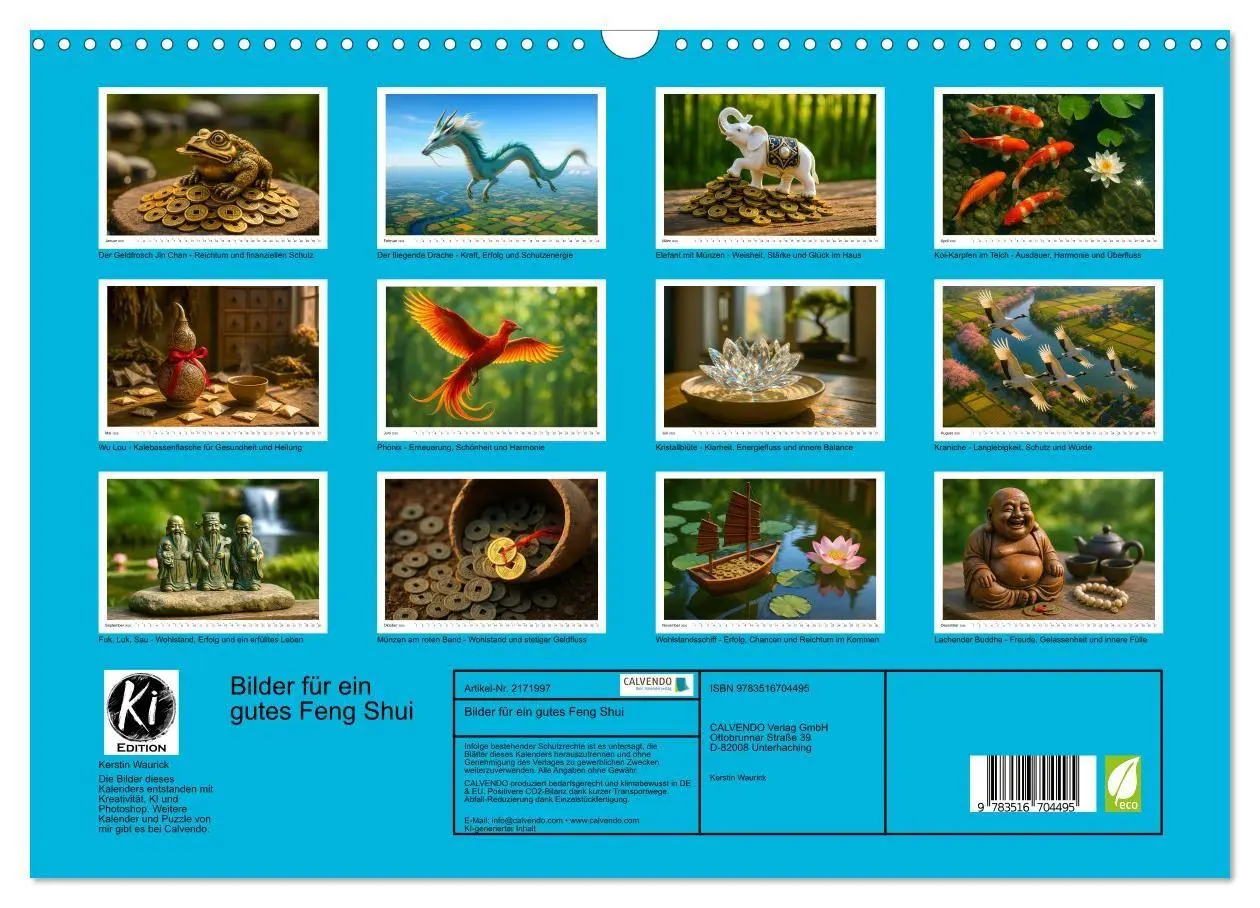 Bild: 9783516704495 | Bilder für ein gutes Feng Shui (Wandkalender 2026 DIN A3 quer),...