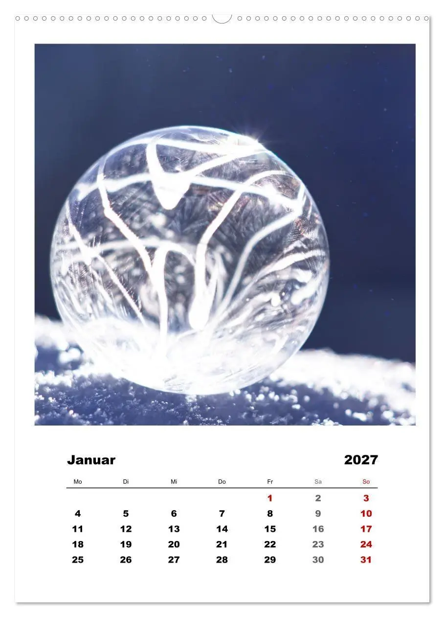 Bild: 9783569414495 | Frostige Seifenblasen (Wandkalender 2027 DIN A2 hoch), CALVENDO...