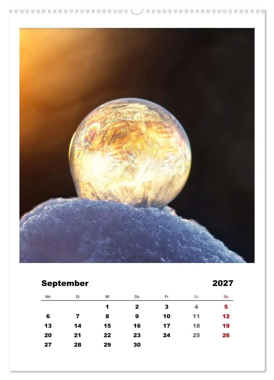 Bild: 9783569414495 | Frostige Seifenblasen (Wandkalender 2027 DIN A2 hoch), CALVENDO...