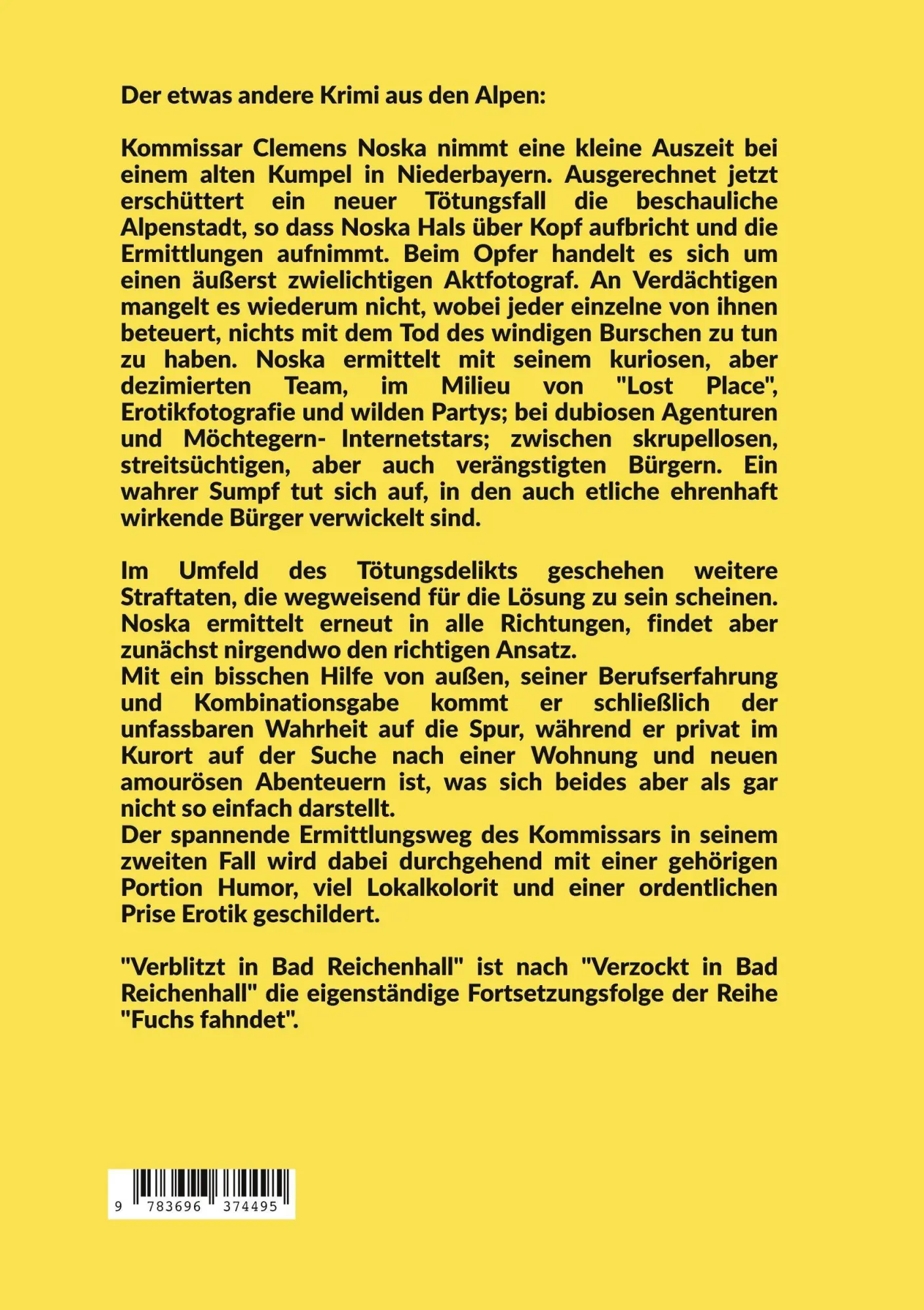 Rückseite: 9783696374495 | Verblitzt in Bad Reichenhall | Fuchs fahndet | Ludger Fleischer | Buch