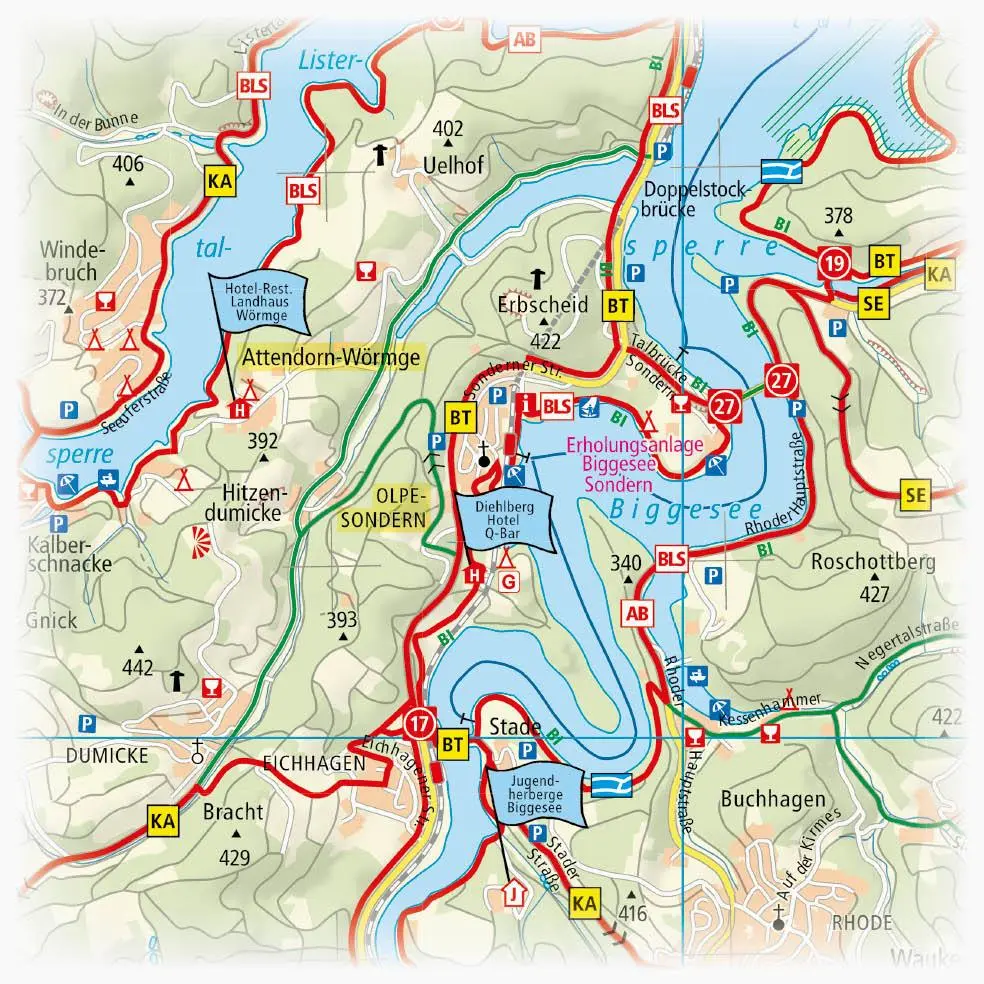 Bild: 9783747304495 | Biggesee und Lenne mit SauerlandRadring 1:50 000 | (Land-)Karte | 2019