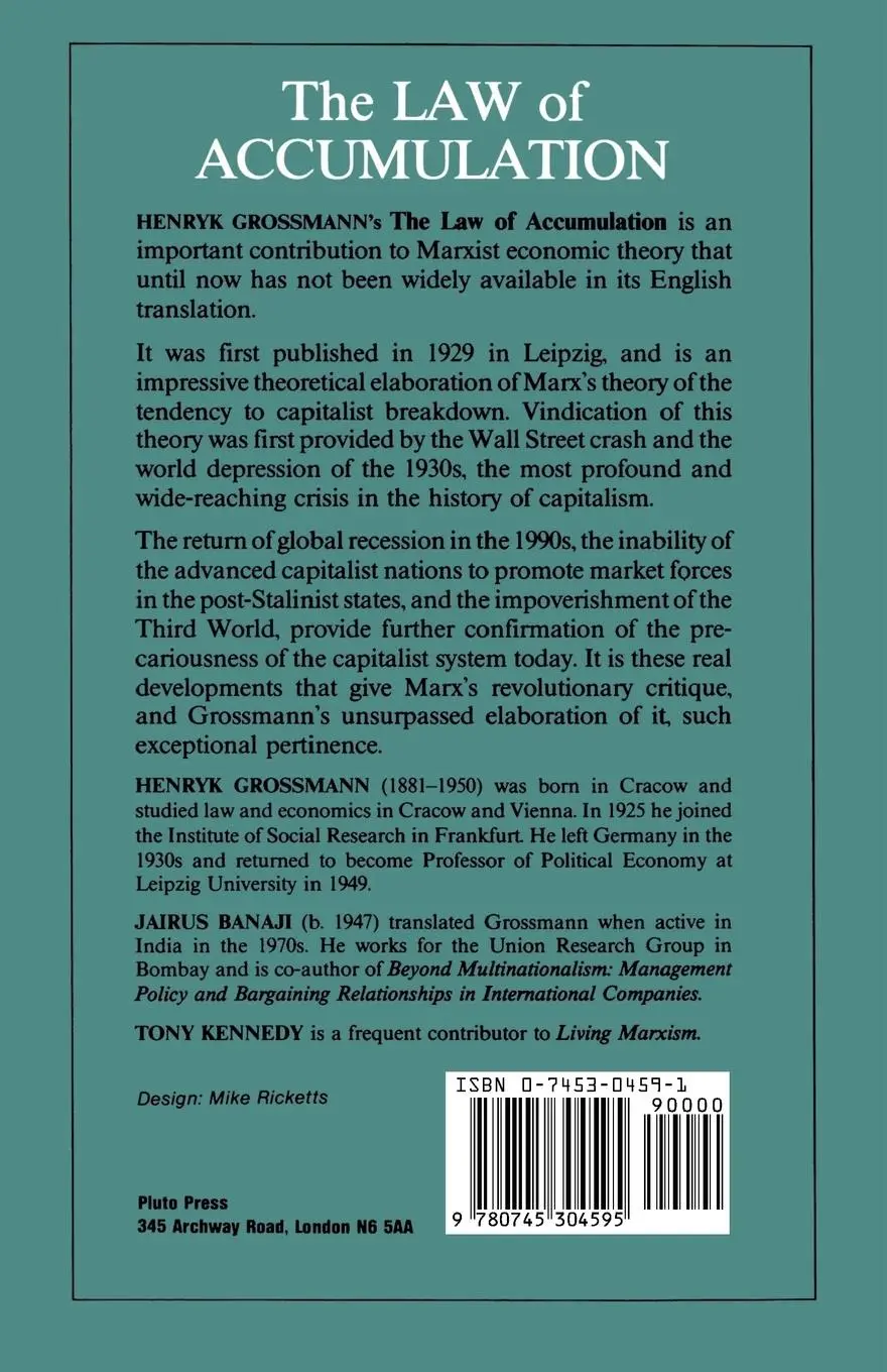 Rückseite: 9780745304595 | The Law of Accumulation and Breakdown of the Capitalist System | Buch