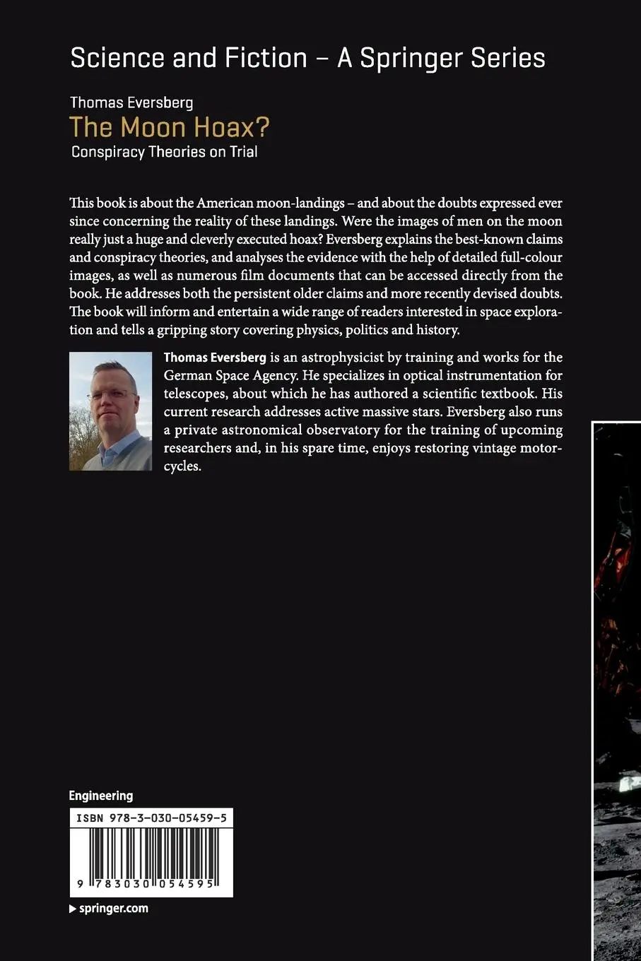 Rückseite: 9783030054595 | The Moon Hoax? | Conspiracy Theories on Trial | Thomas Eversberg | xiv