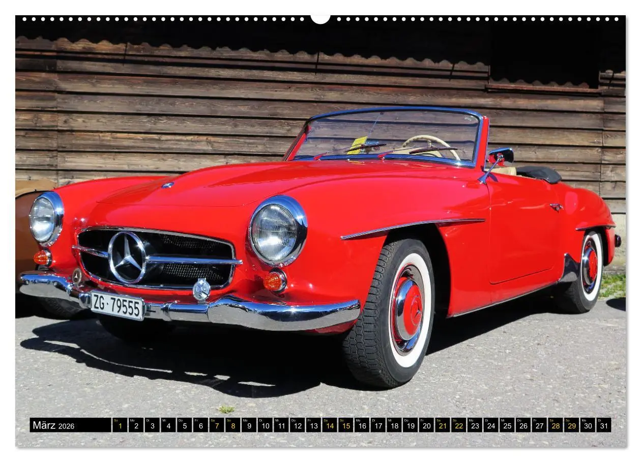 Bild: 9783457914595 | Mercedes SL Classics (Wandkalender 2026 DIN A2 quer), CALVENDO...