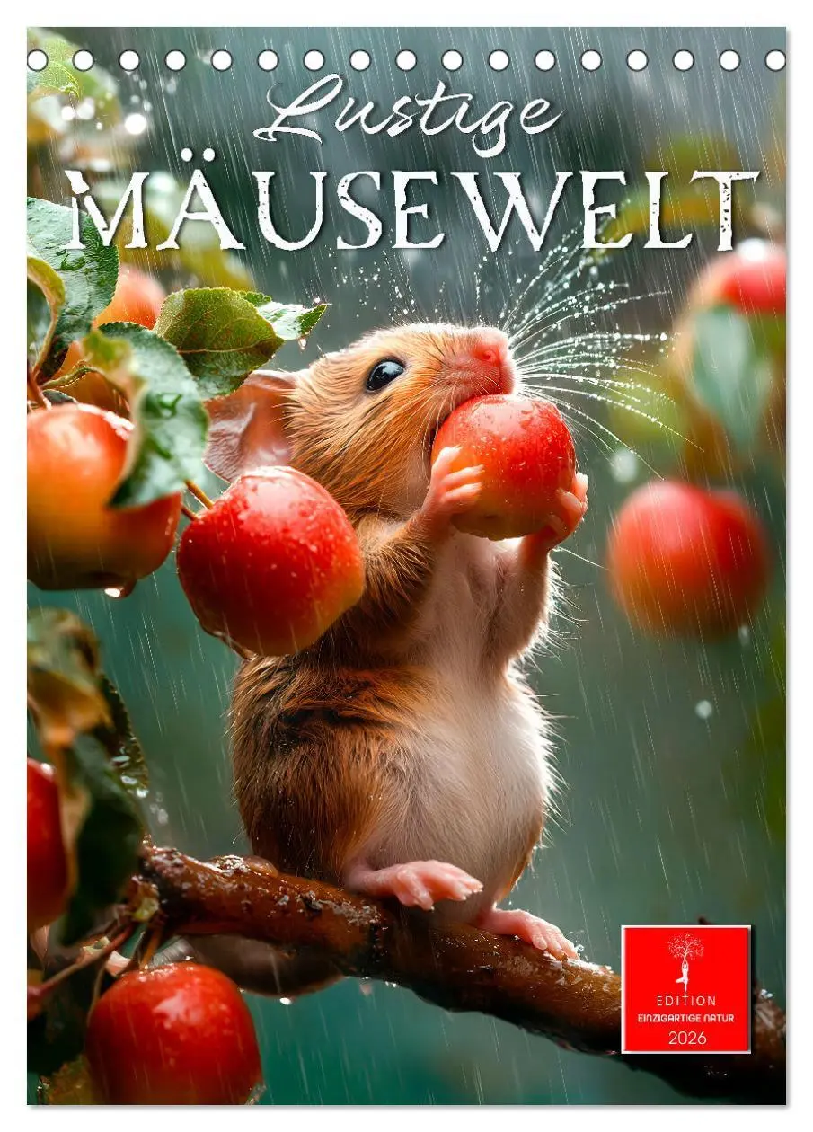 Cover: 9783516244595 | Lustige Mäusewelt (Tischkalender 2026 DIN A5 hoch), CALVENDO...