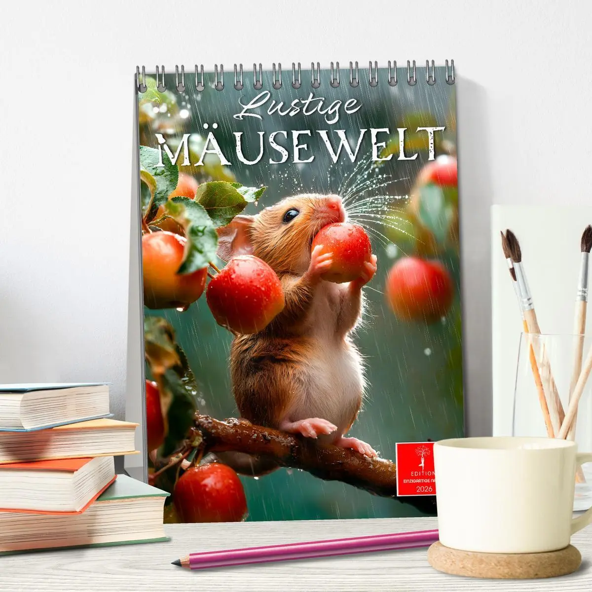 Bild: 9783516244595 | Lustige Mäusewelt (Tischkalender 2026 DIN A5 hoch), CALVENDO...