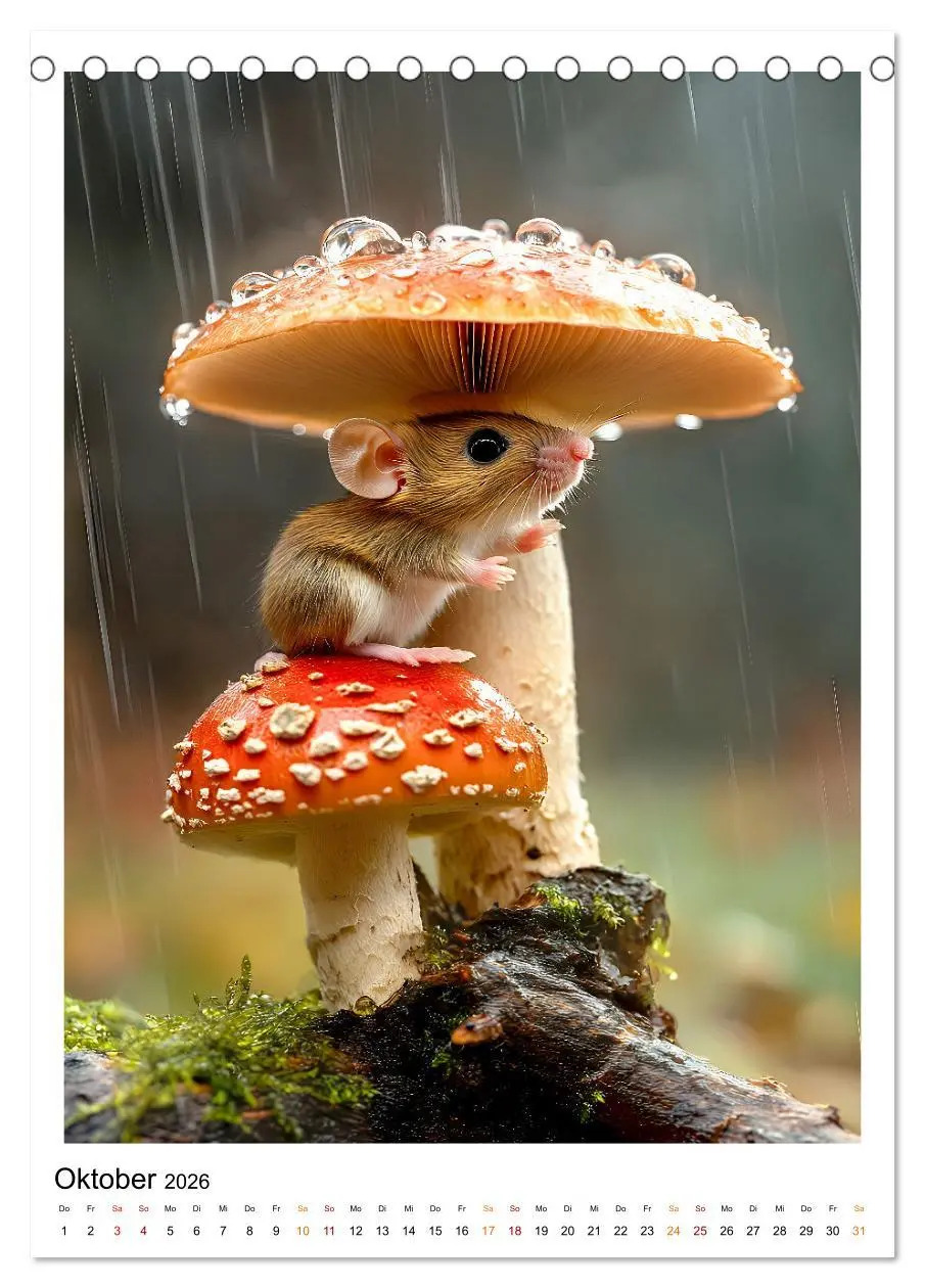 Bild: 9783516244595 | Lustige Mäusewelt (Tischkalender 2026 DIN A5 hoch), CALVENDO...