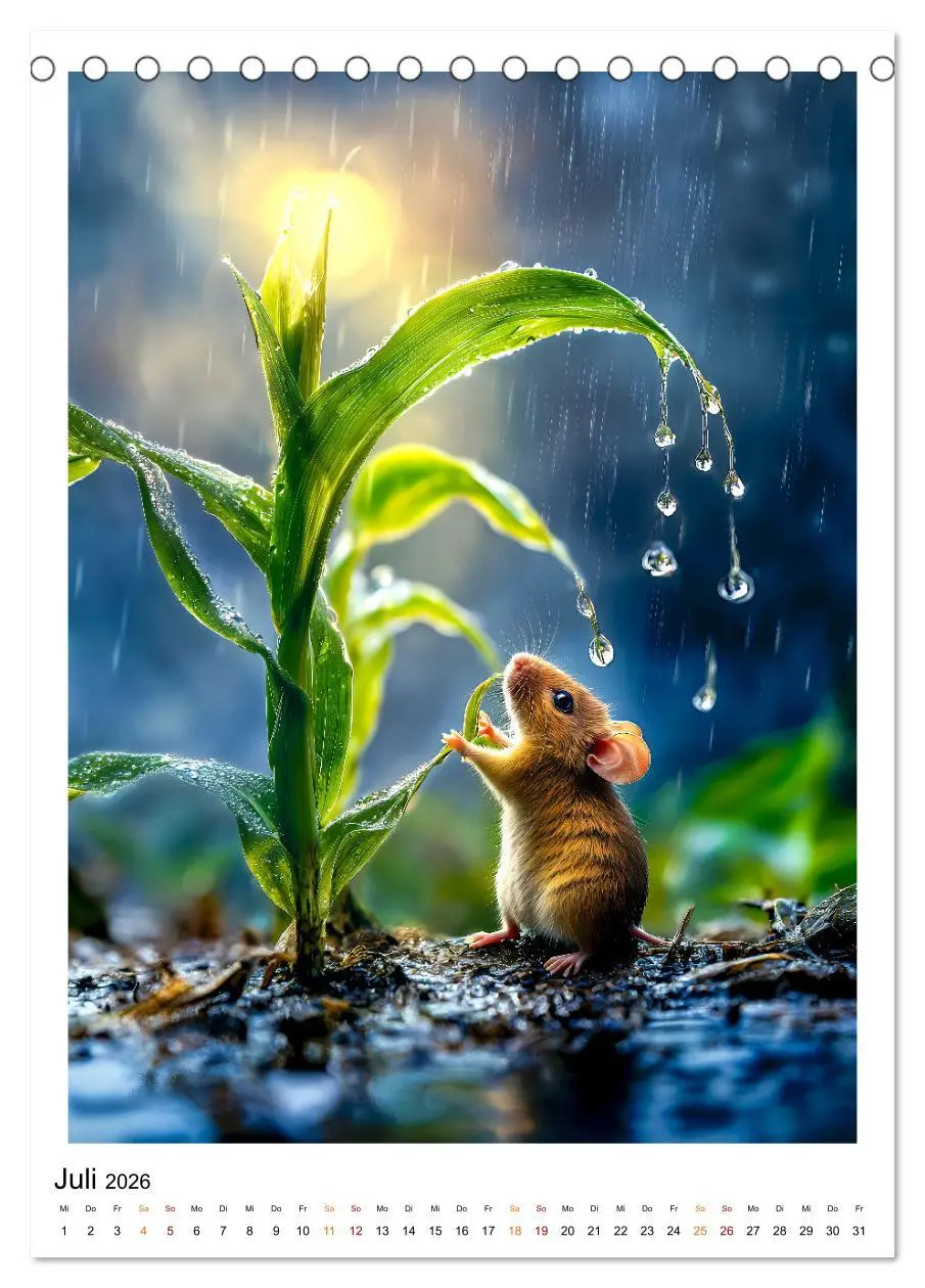 Bild: 9783516244595 | Lustige Mäusewelt (Tischkalender 2026 DIN A5 hoch), CALVENDO...