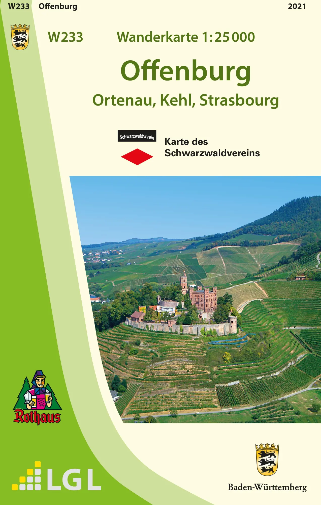 Cover: 9783863984595 | Wanderkarte 1:25 000 Offenburg | Ortenau, Kehl, Strasbourg | LGL
