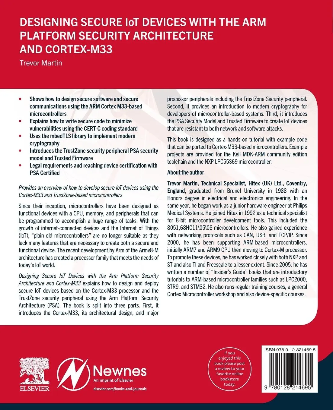 Rückseite: 9780128214695 | Designing Secure IoT Devices with the Arm Platform Security...