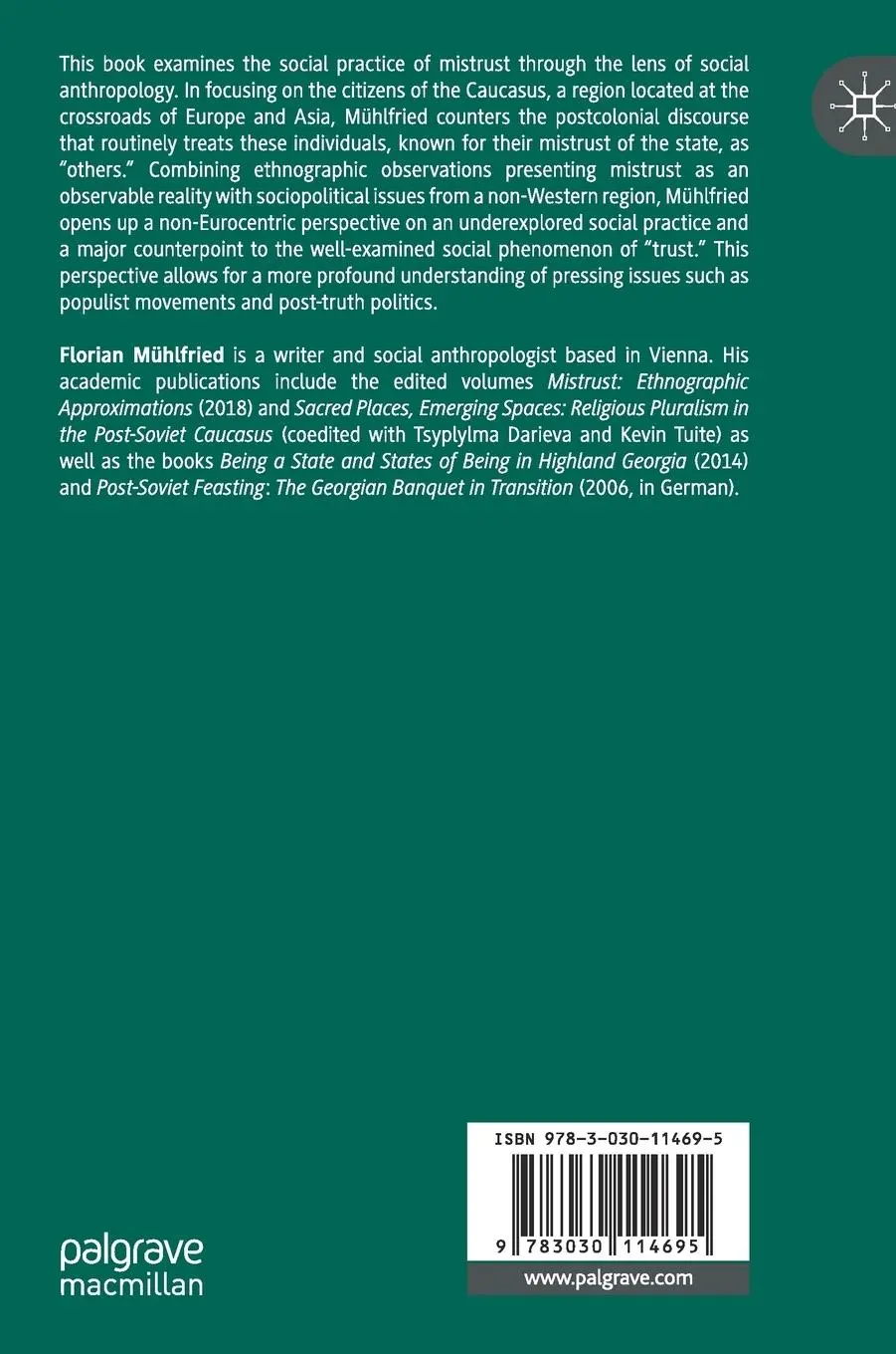 Rückseite: 9783030114695 | Mistrust | A Global Perspective | Florian Mühlfried | Buch | vii