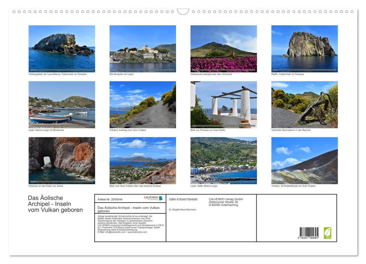 Bild: 9783457904695 | Das Äolische Archipel - Inseln vom Vulkan geboren (Wandkalender...