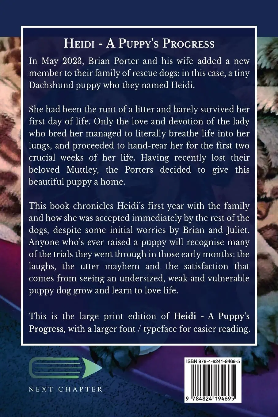Rückseite: 9784824194695 | Heidi - A Puppy's Progress | Brian L. Porter | Taschenbuch | Englisch