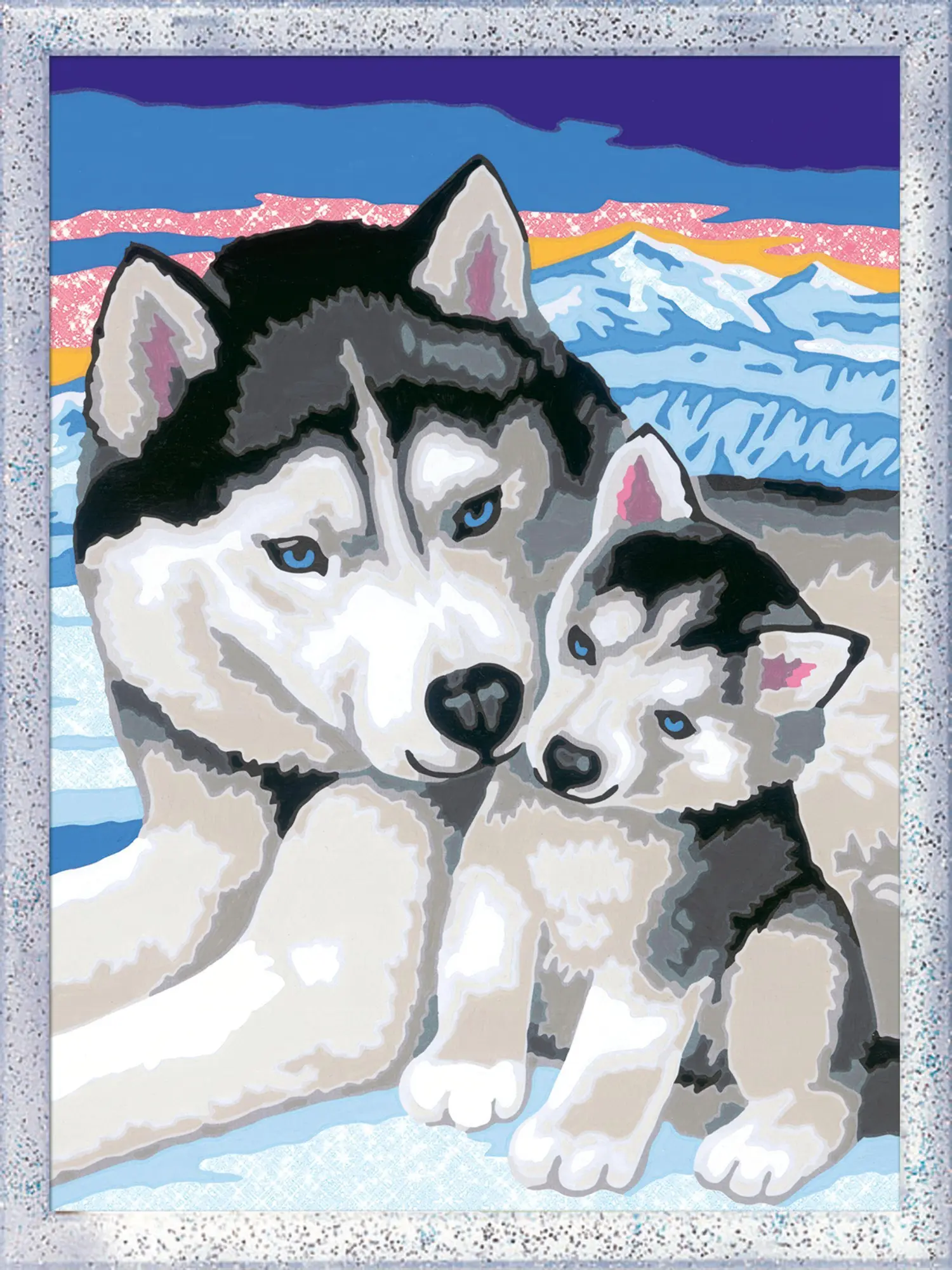 Bild: 4005556284795 | Husky Kuss - Mal-Set | Mit Glitzer zum Verzieren! | Spiel | 28479