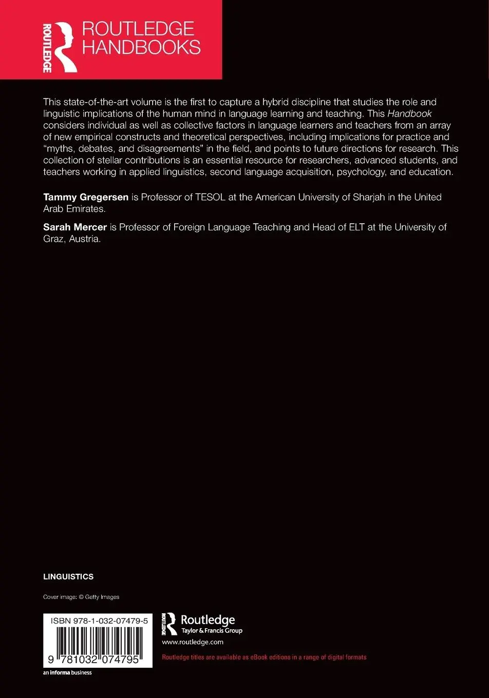 Rückseite: 9781032074795 | The Routledge Handbook of the Psychology of Language Learning and...