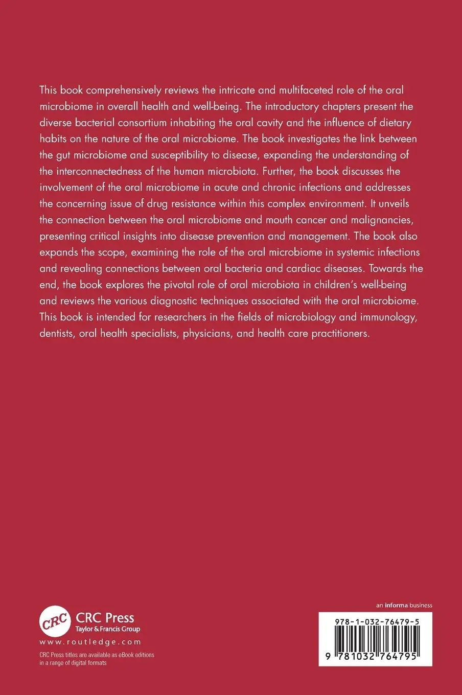 Rückseite: 9781032764795 | Oral Microbiome | Hygiene and Health | Rajesh Kumar (u. a.) | Buch