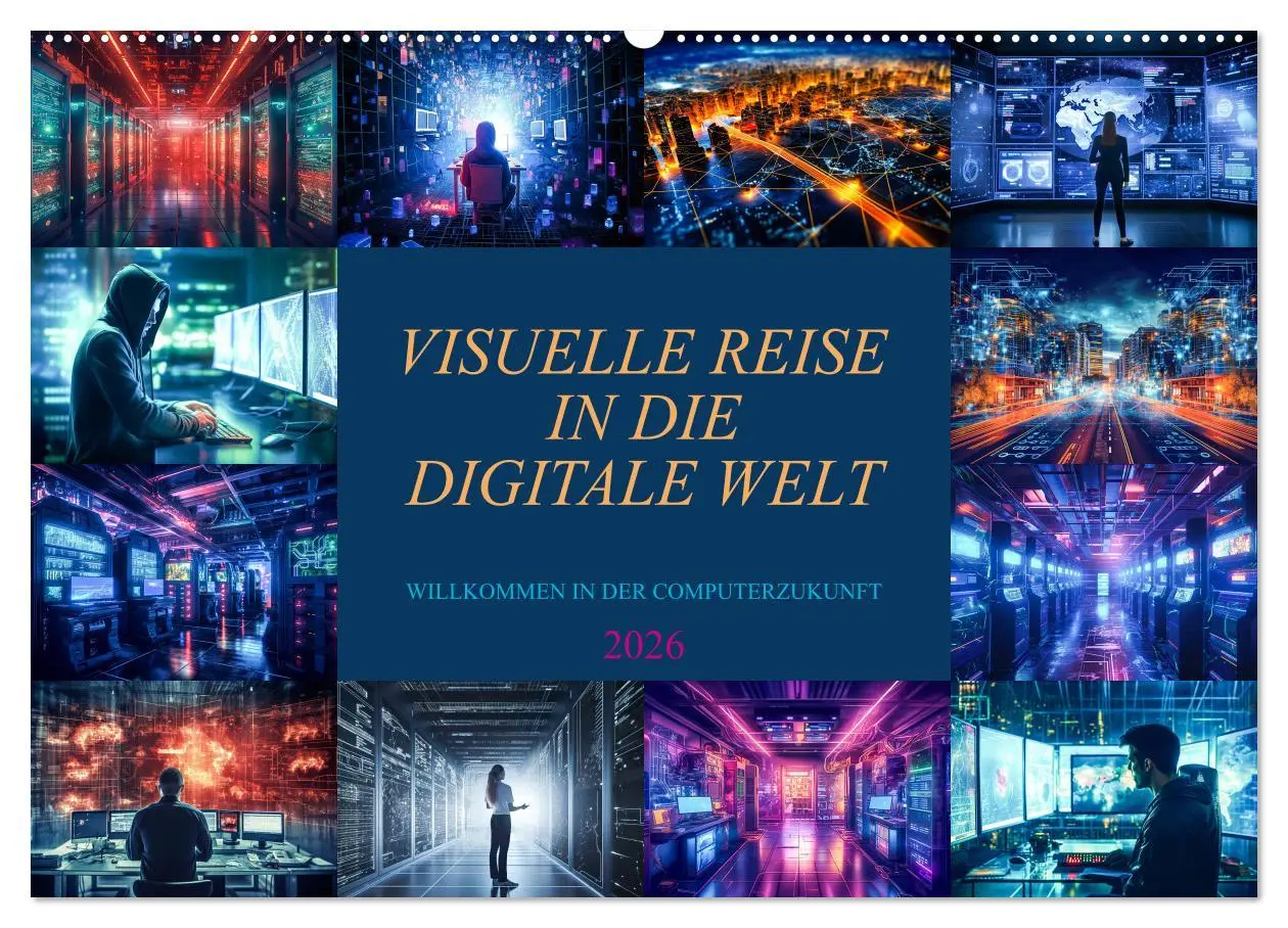 Cover: 9783457514795 | Visuelle Reise in die digitale Welt (Wandkalender 2026 DIN A2...