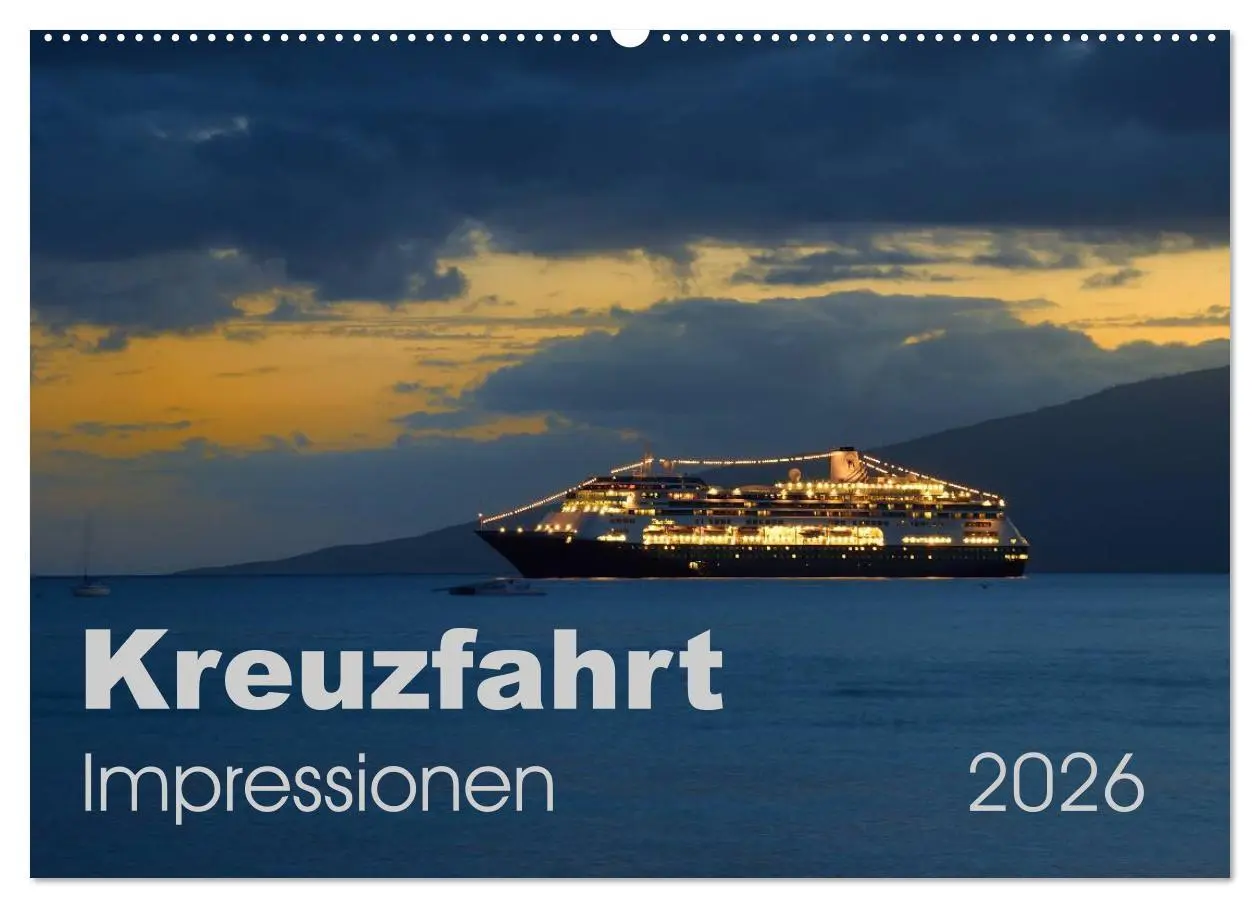 Cover: 9783457994795 | Kreuzfahrt Impressionen (Wandkalender 2026 DIN A2 quer), CALVENDO...