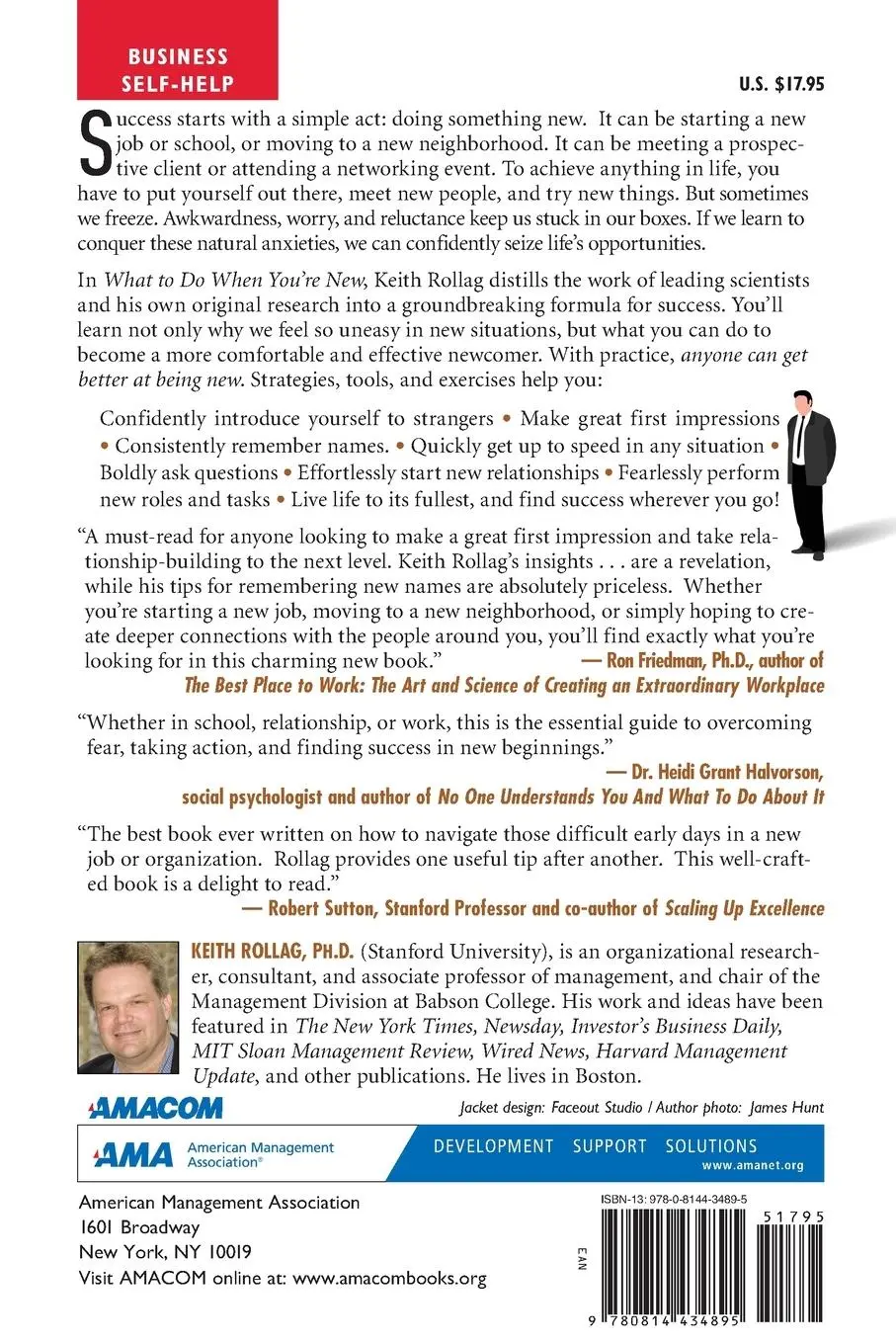 Rückseite: 9780814434895 | What to Do When You're New Softcover | Keith Rollag | Taschenbuch