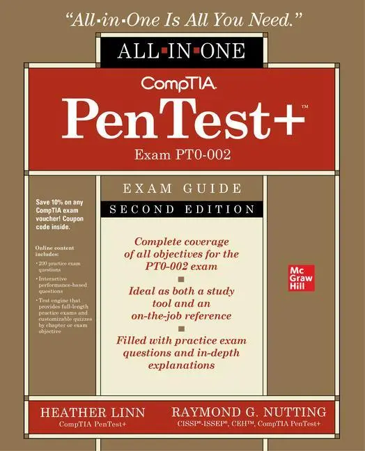 Cover: 9781264274895 | CompTIA PenTest+ Certification All-in-One Exam Guide, Second... Cover: 9781264274895 | CompTIA PenTest+ Certification All-in-One Exam Guide, Second...