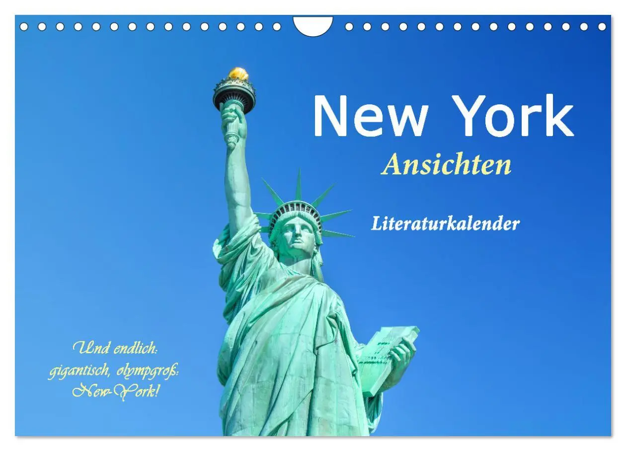 Cover: 9783457294895 | New York Ansichten - Literaturkalender (Wandkalender 2026 DIN A4...