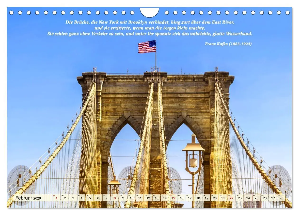 Bild: 9783457294895 | New York Ansichten - Literaturkalender (Wandkalender 2026 DIN A4...