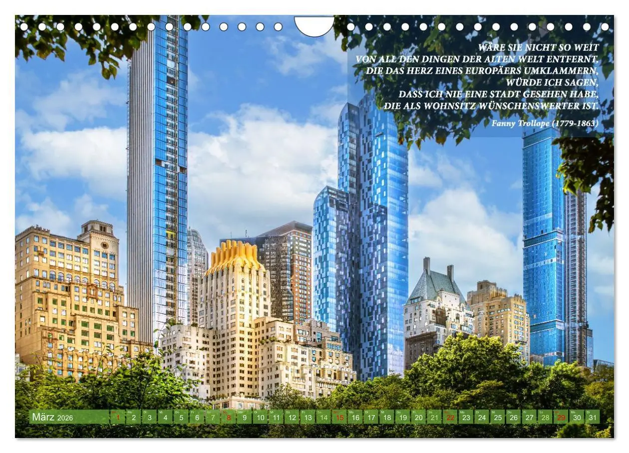 Bild: 9783457294895 | New York Ansichten - Literaturkalender (Wandkalender 2026 DIN A4...