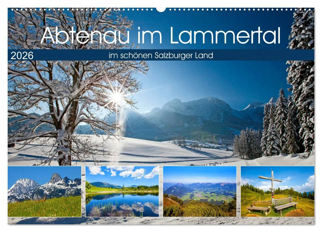 Cover: 9783457744895 | Abtenau im Lammertal (Wandkalender 2026 DIN A2 quer), CALVENDO...