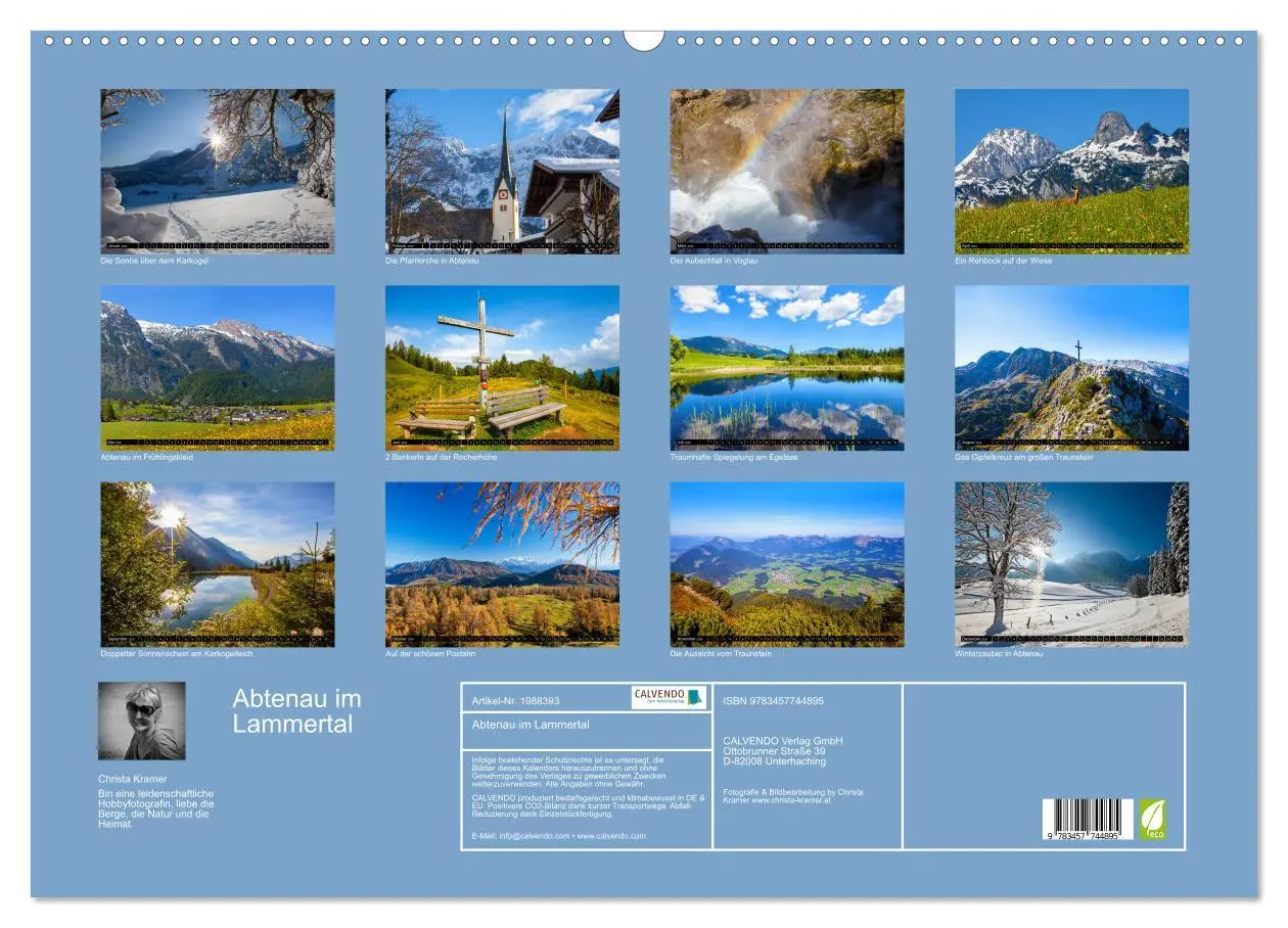 Bild: 9783457744895 | Abtenau im Lammertal (Wandkalender 2026 DIN A2 quer), CALVENDO...