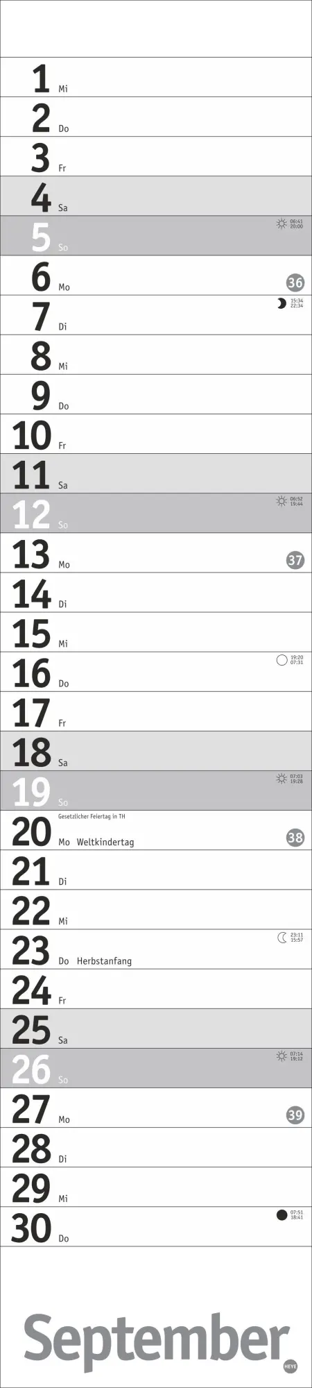Bild: 9783756414895 | Langplaner, silber 2027 | Heye | Kalender | Bürokalender Heye | 13 S.