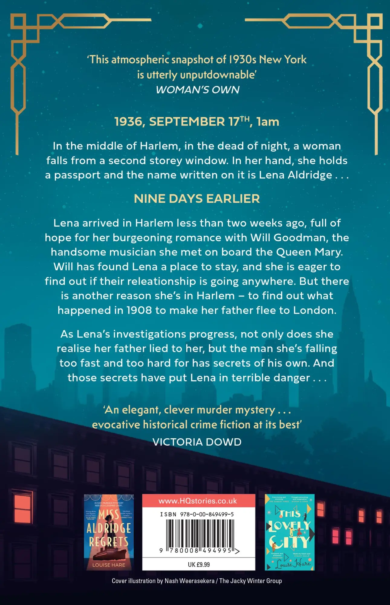 Rückseite: 9780008494995 | Harlem After Midnight | Louise Hare | Taschenbuch | Englisch | 2024